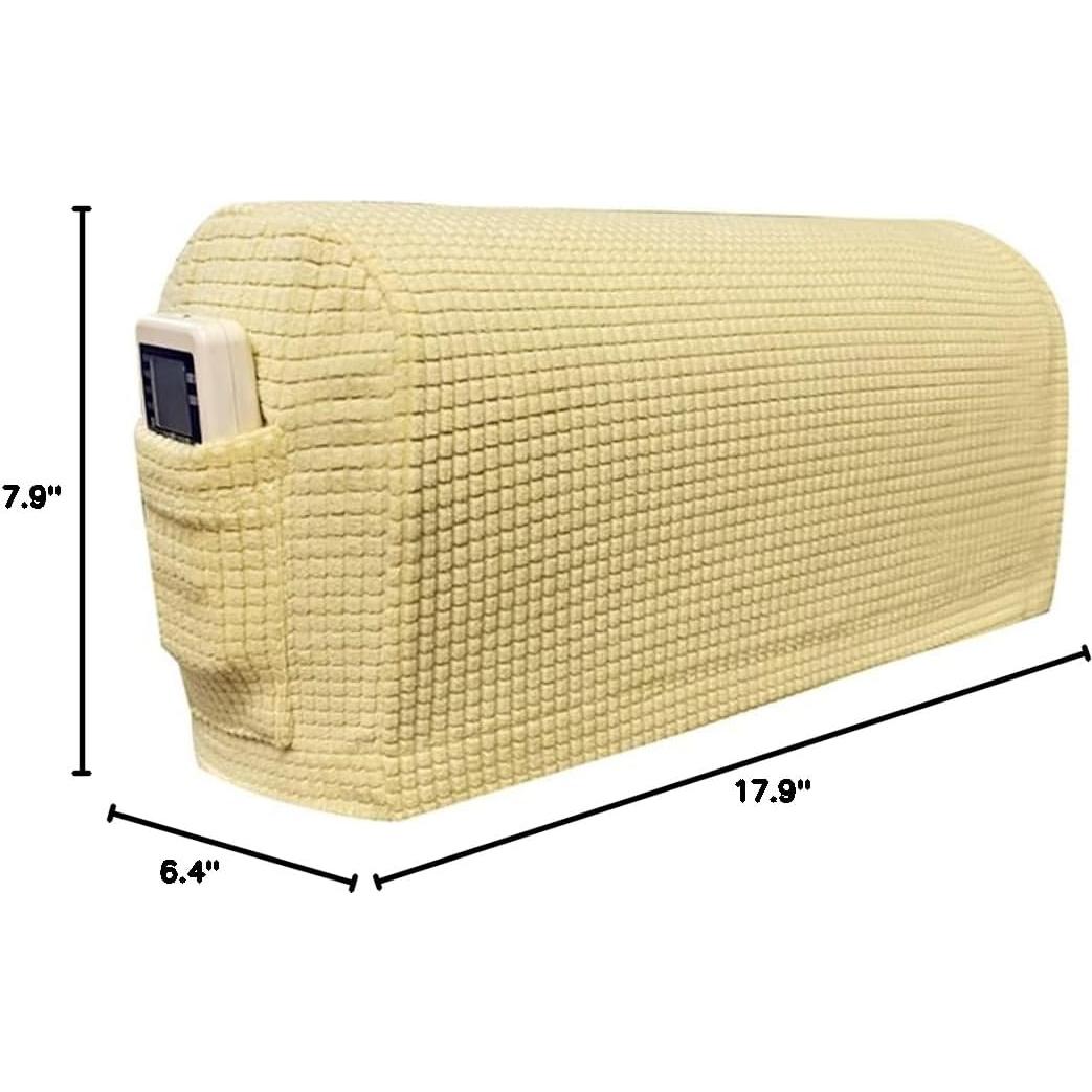 Cubiertas de Reposabrazos de Sofá Garayma 4 Pzas Beige Antideslizantes