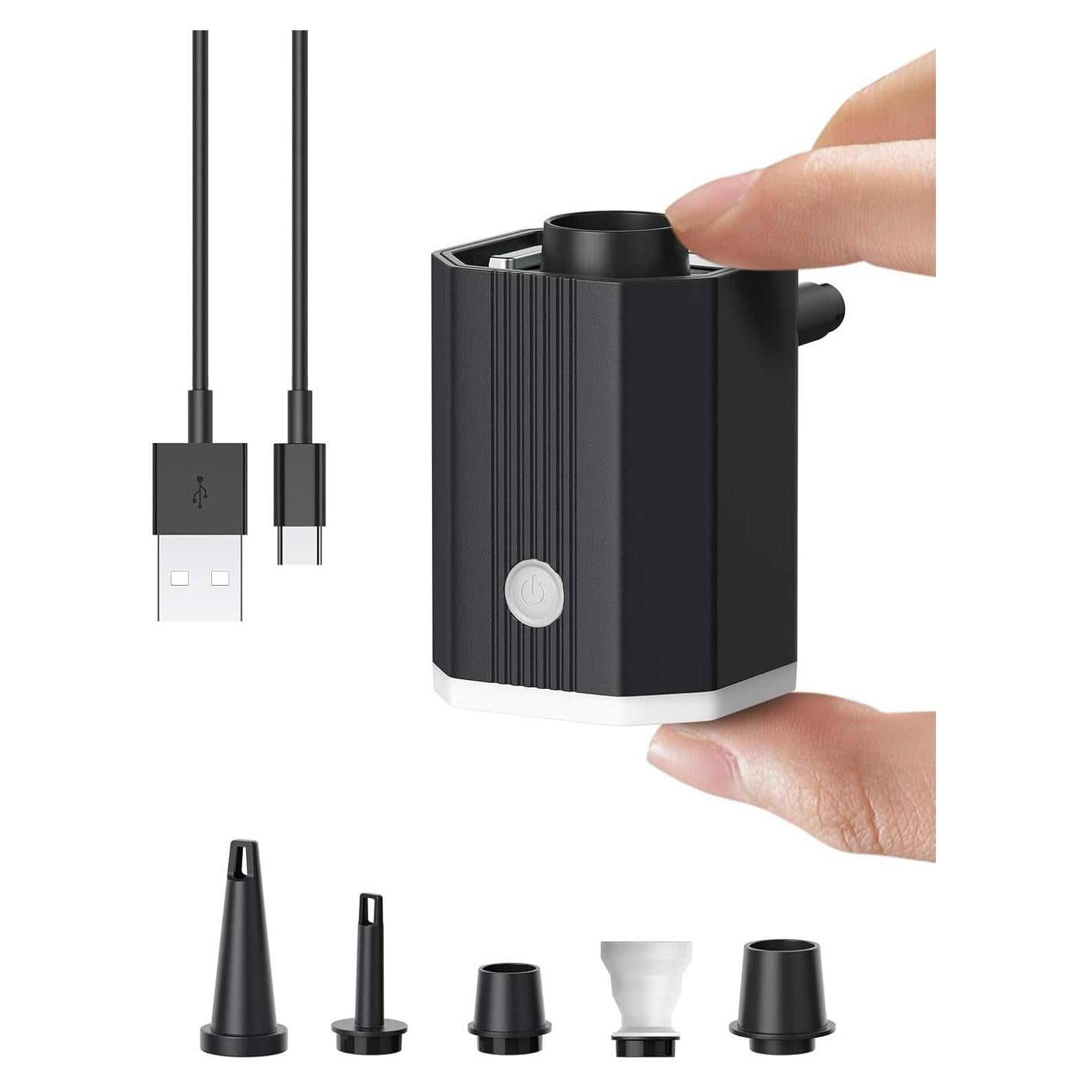 Bomba de Aire Portátil HLOVEB 1600mAh Recargable para Inflables