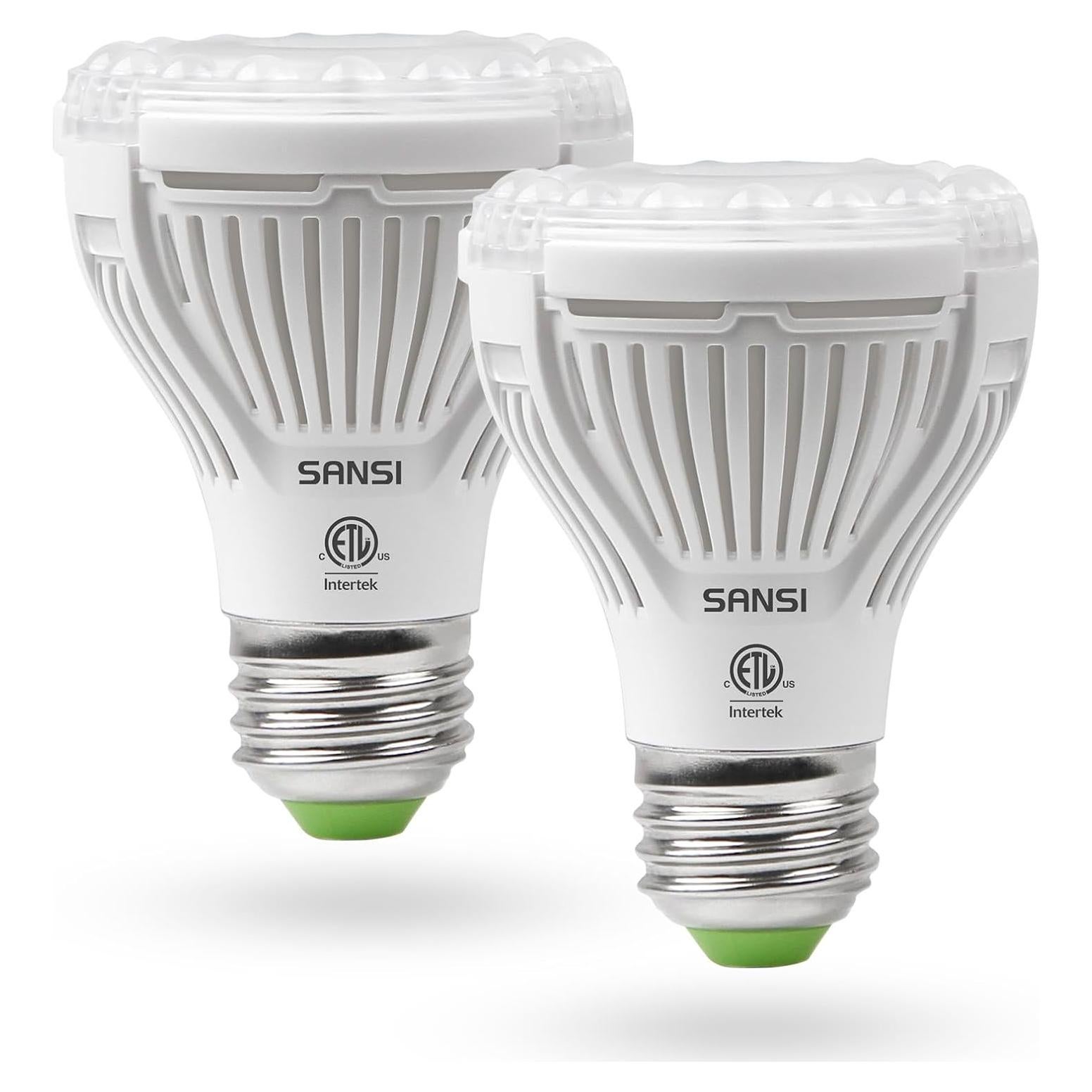 Bombilla LED SANSI 10W Espectro Completo para Plantas - Paquete de 2