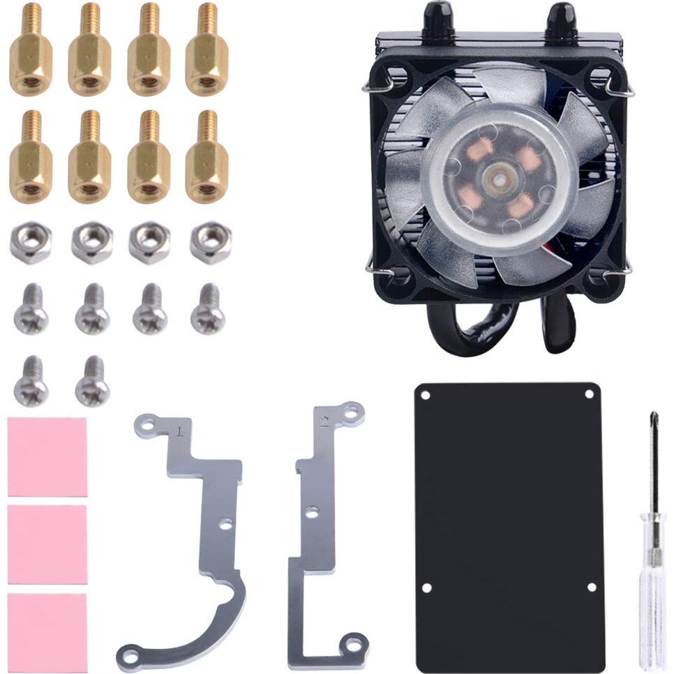 Ventilador PWM GeeekPi para Raspberry Pi 4 y 3B+ Negro