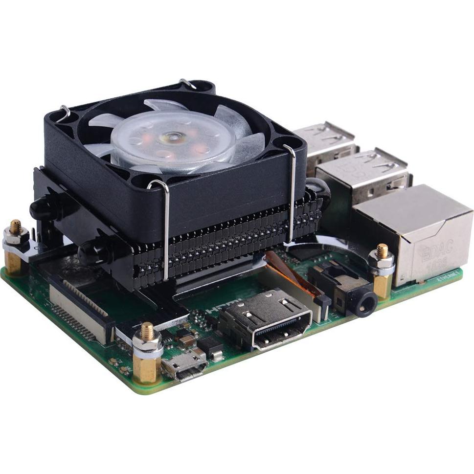 Ventilador PWM GeeekPi para Raspberry Pi 4 y 3B+ Negro