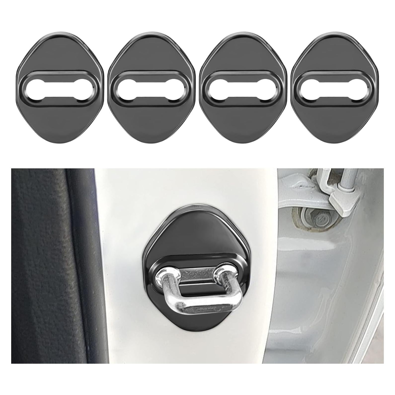 Cubierta Protectora de Cerraduras de Puertas TOMALL 4 Piezas - Negro