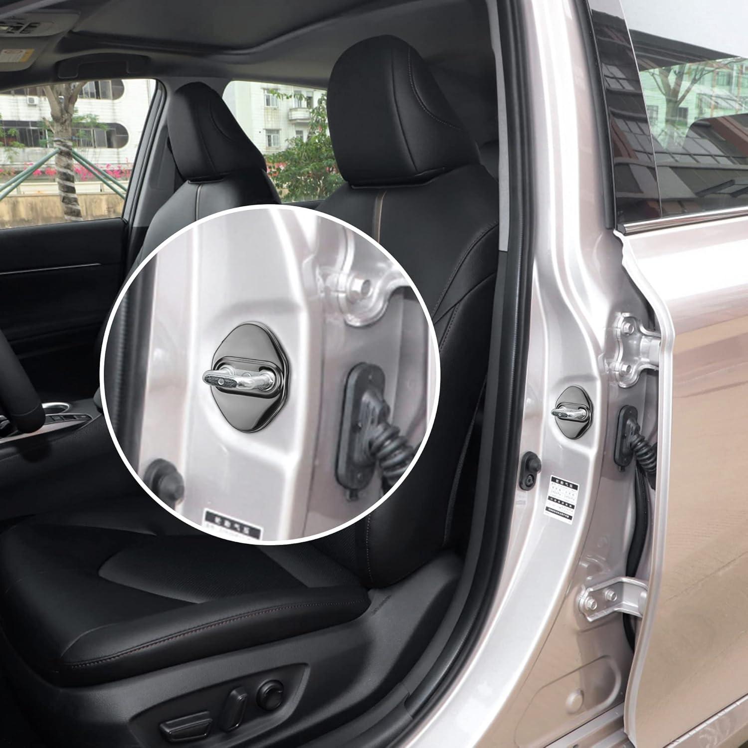 Cubierta Protectora de Cerraduras de Puertas TOMALL 4 Piezas - Negro