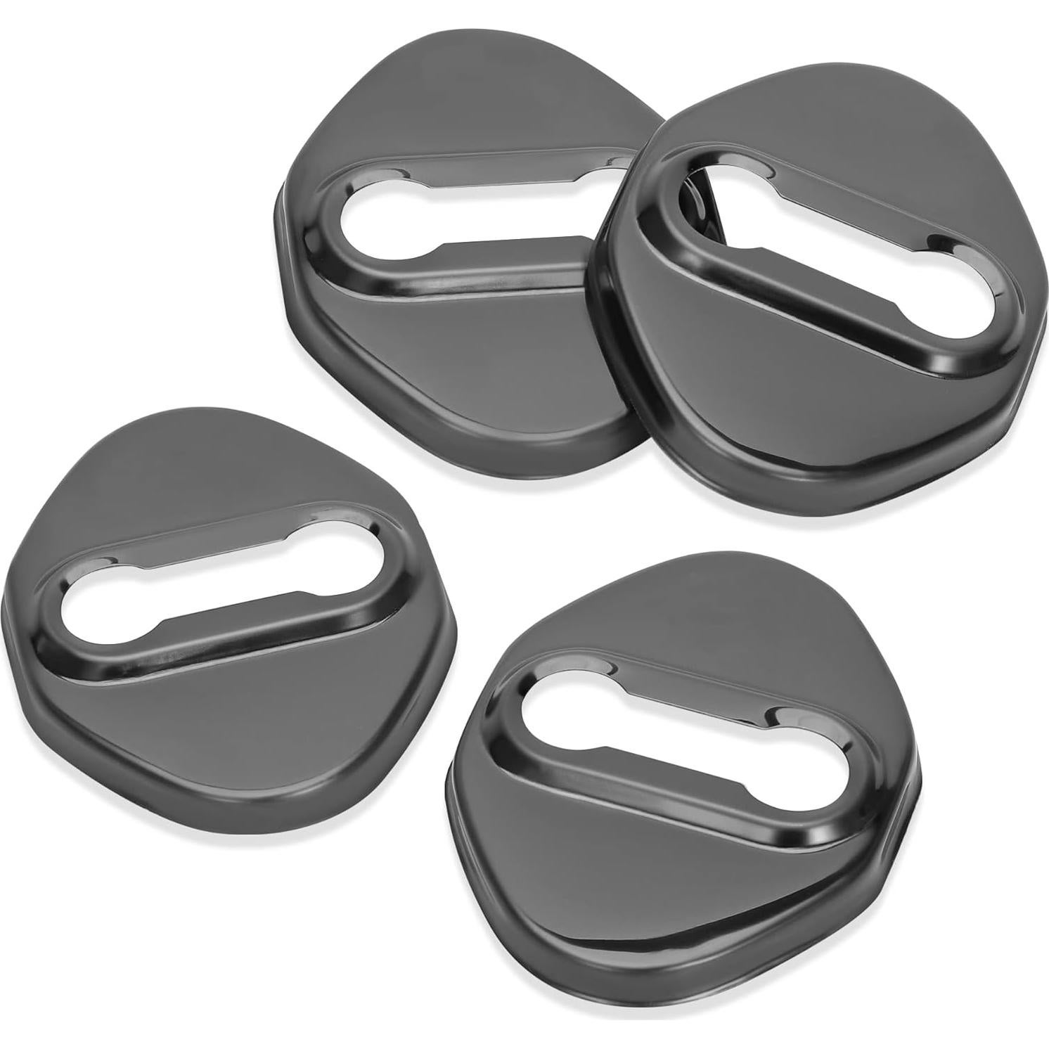 Cubierta Protectora de Cerraduras de Puertas TOMALL 4 Piezas - Negro