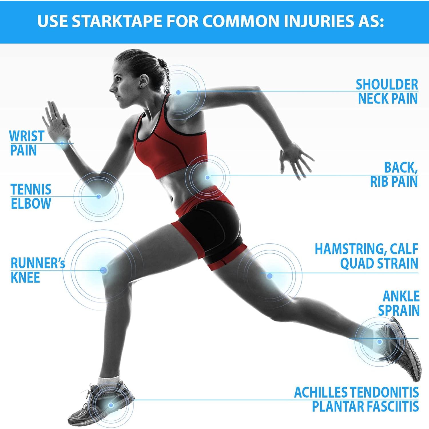Cinta de Kinesiología StarkTape 5cm x 35m Negra