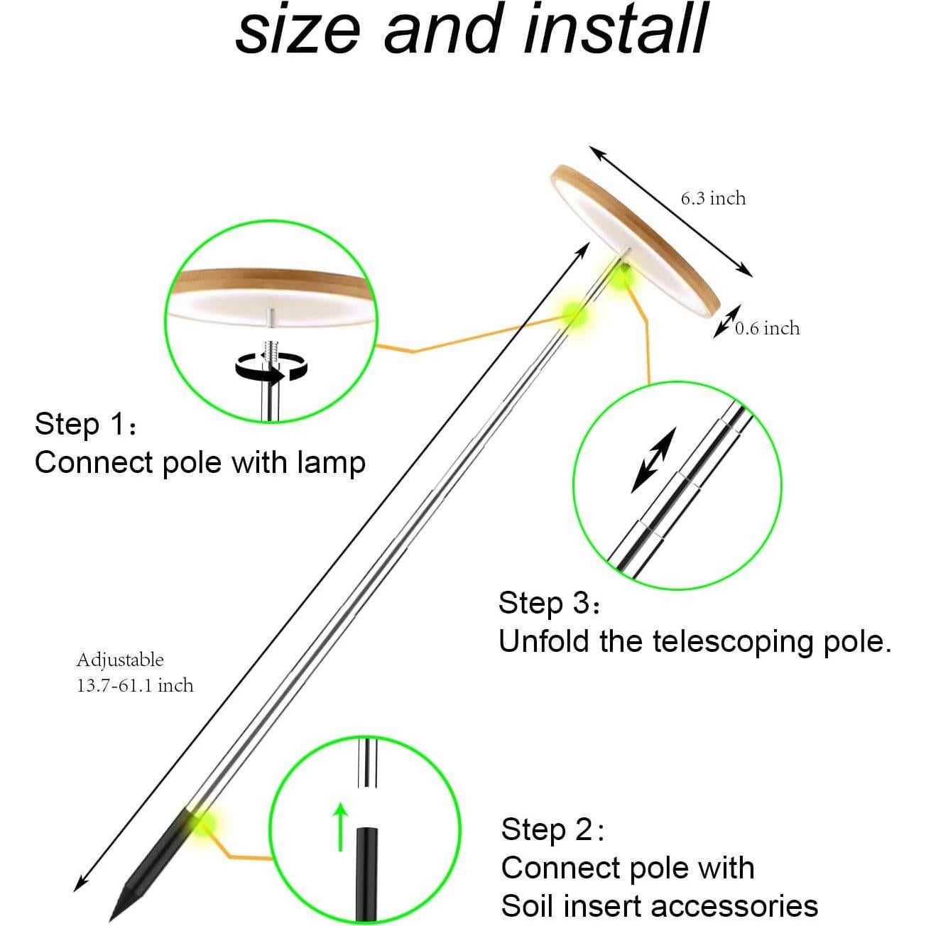 Luz de Crecimiento LED Yadoker 72 LEDs Espectro Completo 5V