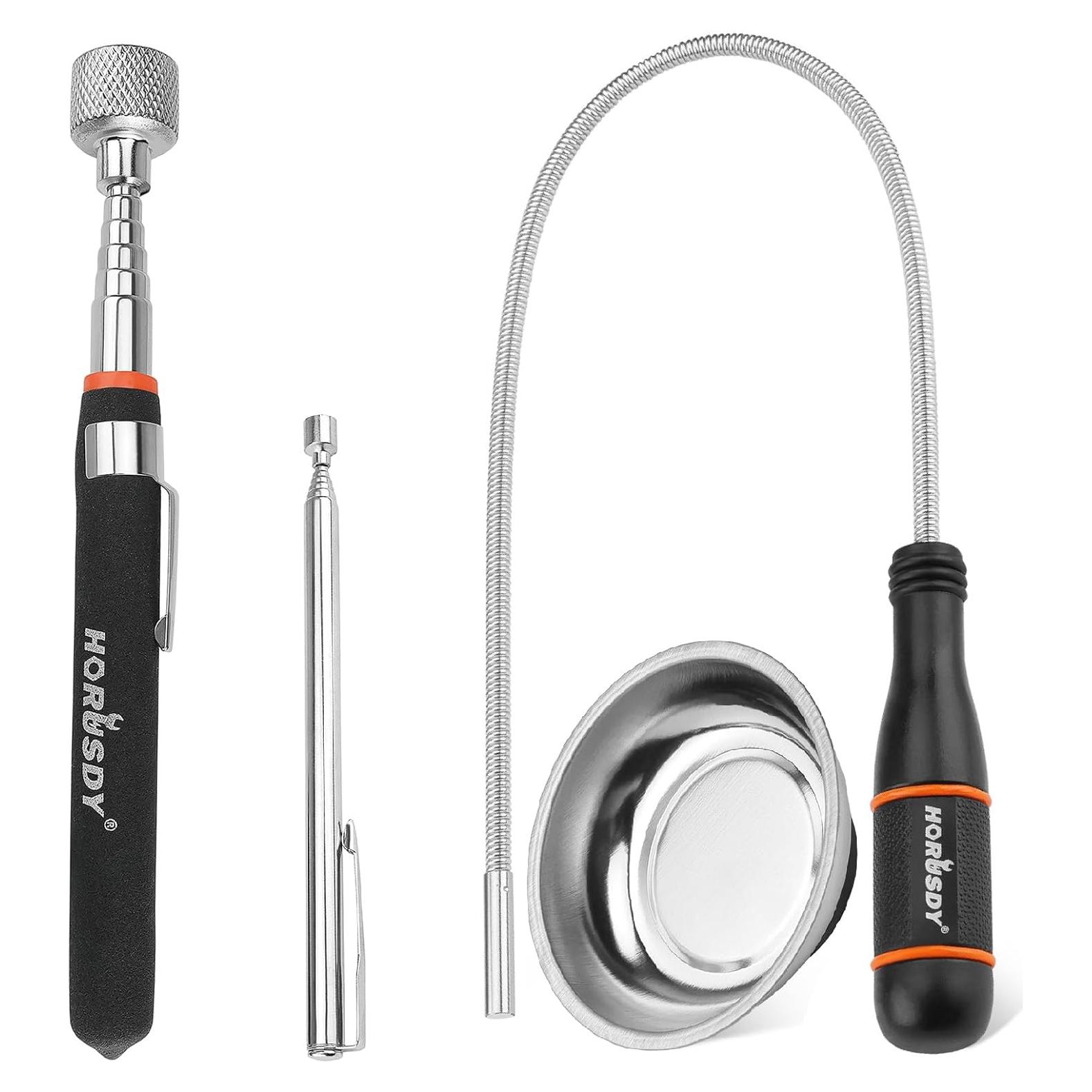 Herramienta de Recogida Magnética HORUSDY 4 Piezas 6.8 kg