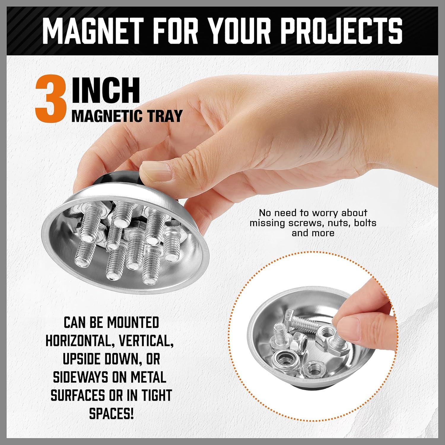 Herramienta de Recogida Magnética HORUSDY 4 Piezas 6.8 kg