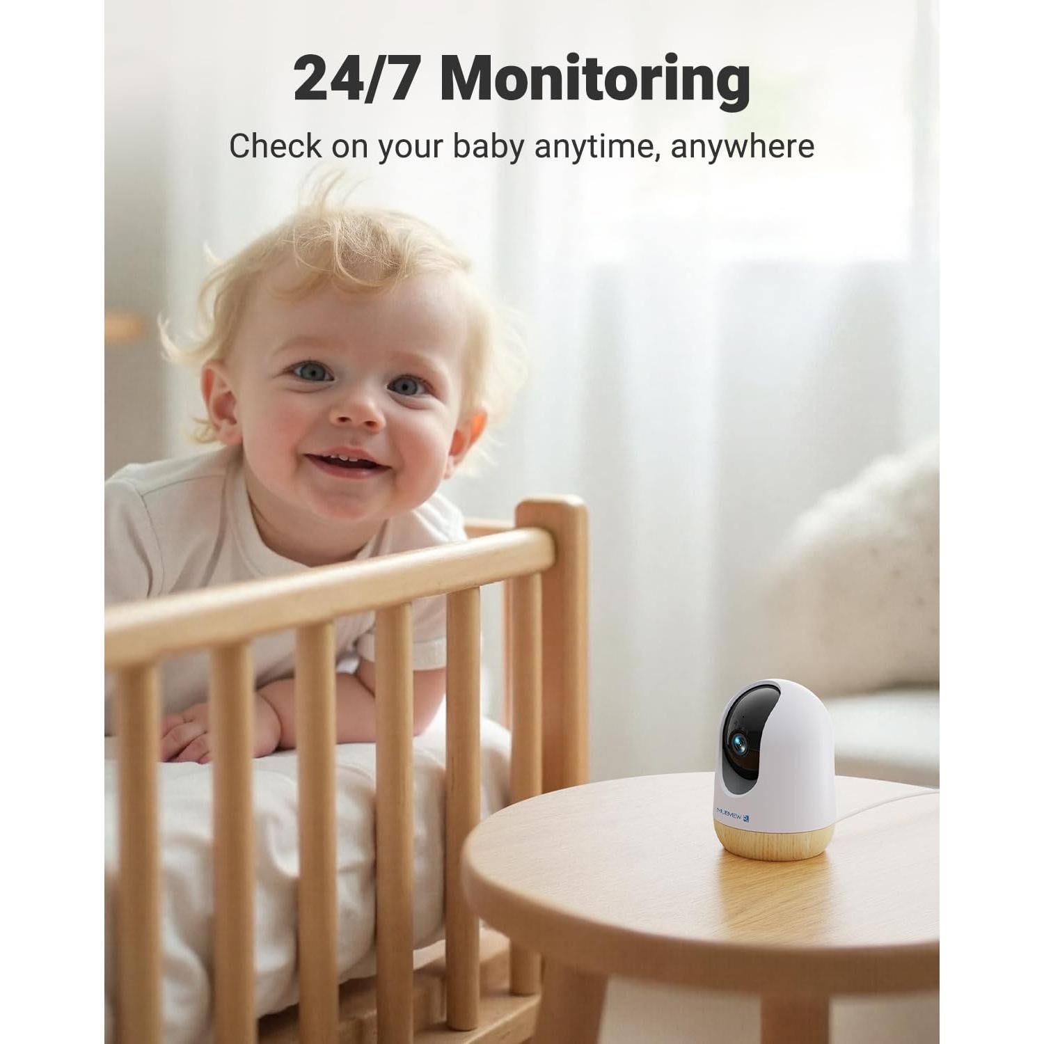 Cámara de Seguridad MUBVIEW 5MP WiFi Interior 360°