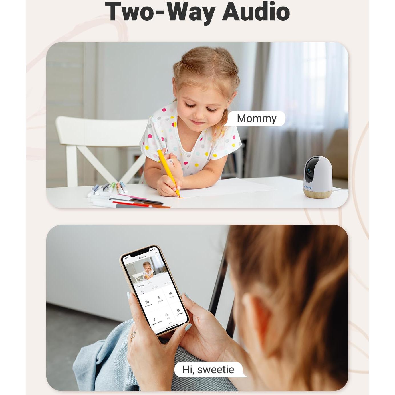 Cámara de Seguridad MUBVIEW 5MP WiFi Interior 360°