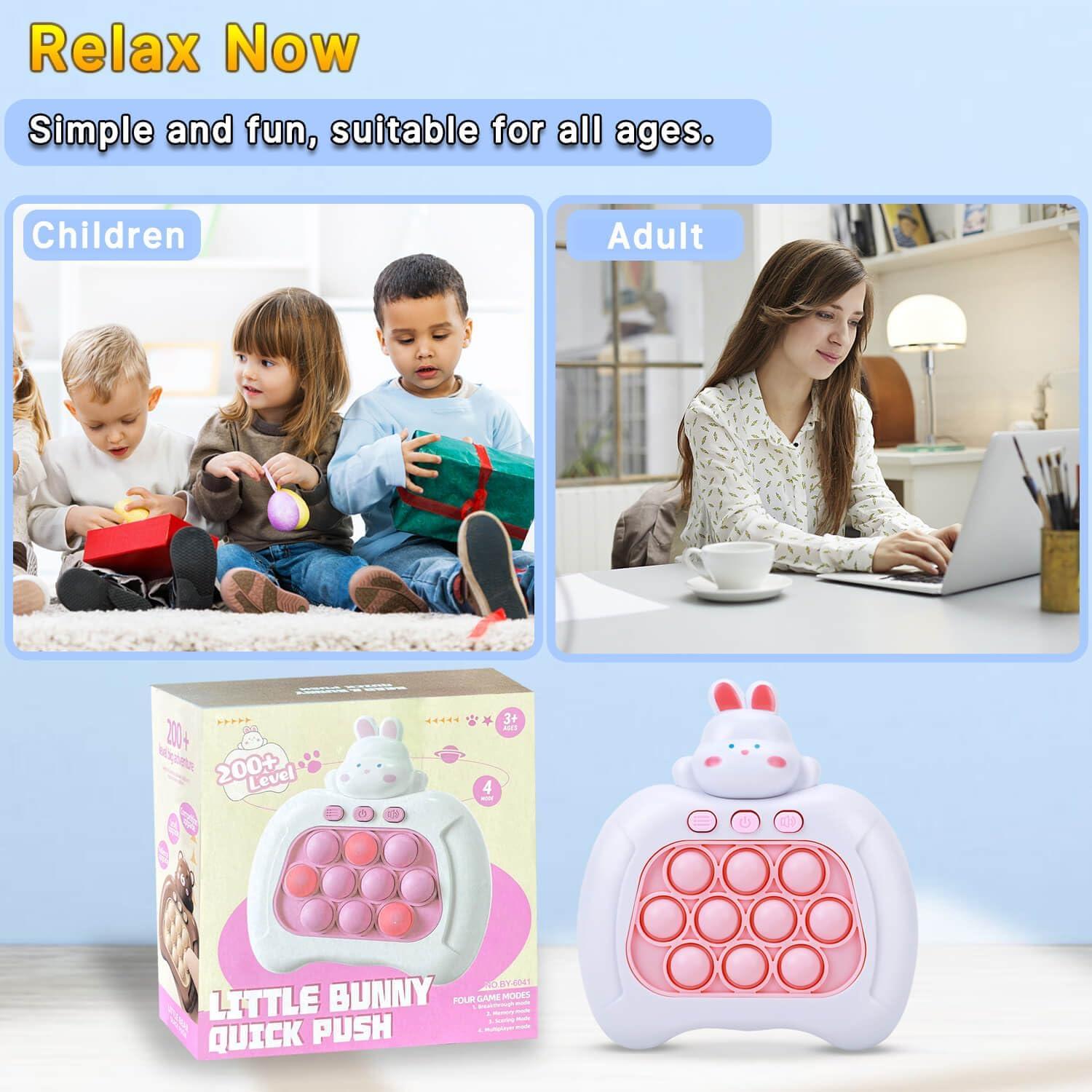 Juego de Burbuja Rápido HLXY Conejo Rosa Portátil 166g