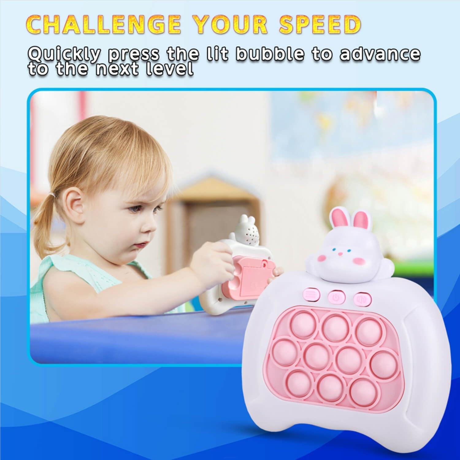 Juego de Burbuja Rápido HLXY Conejo Rosa Portátil 166g