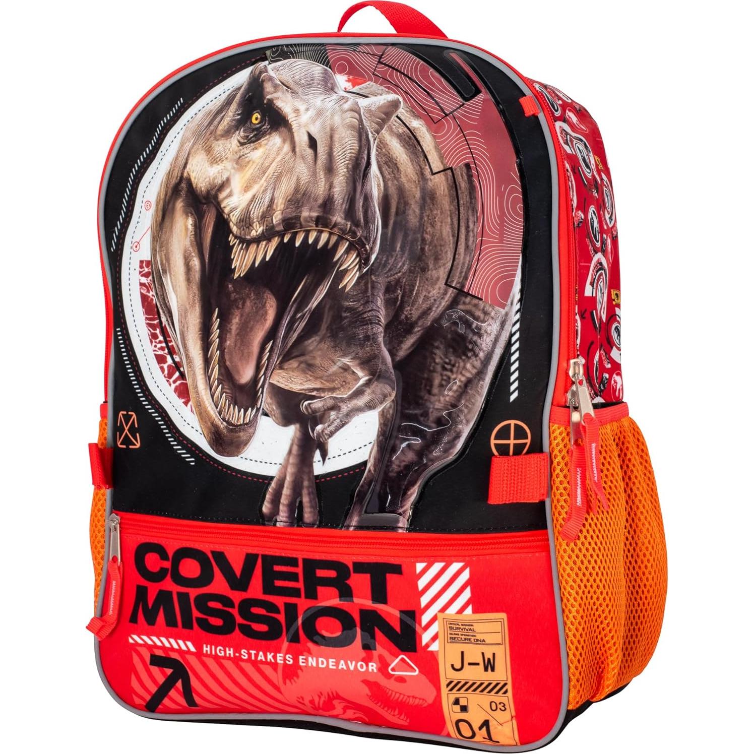 Juego de Mochilas Jurassic World 5 Piezas para Niños 16"
