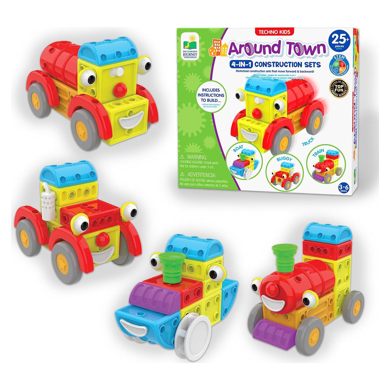 Conjunto de Vehículos Móviles 4-en-1 El Viaje de Aprendizaje