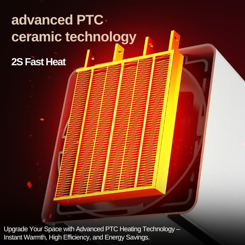 Calentador de Espacio ZOOY Mini Eléctrico 425g PTC Negro