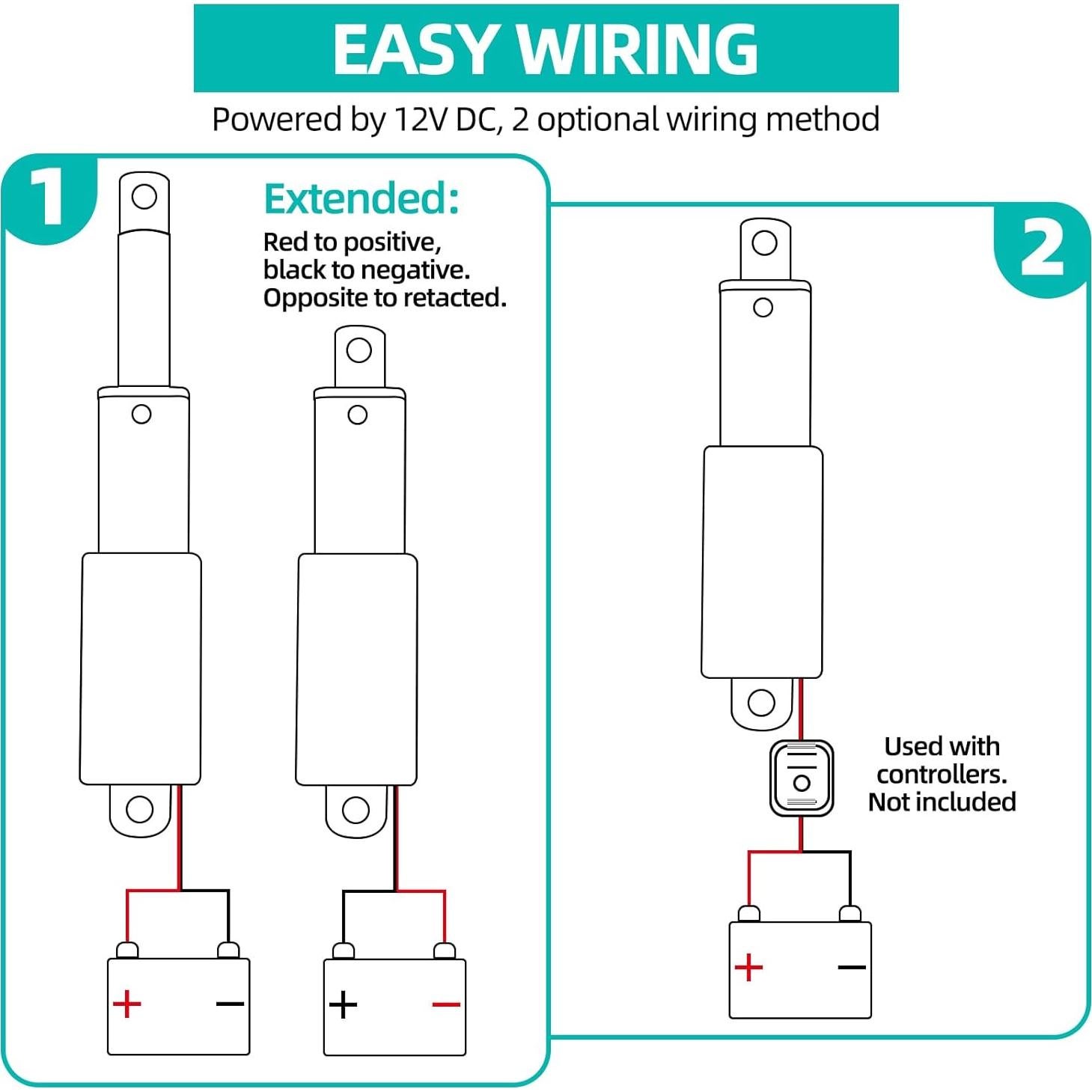 Actuador Lineal Eléctrico NORJIN Mini 12V 20mm 32N