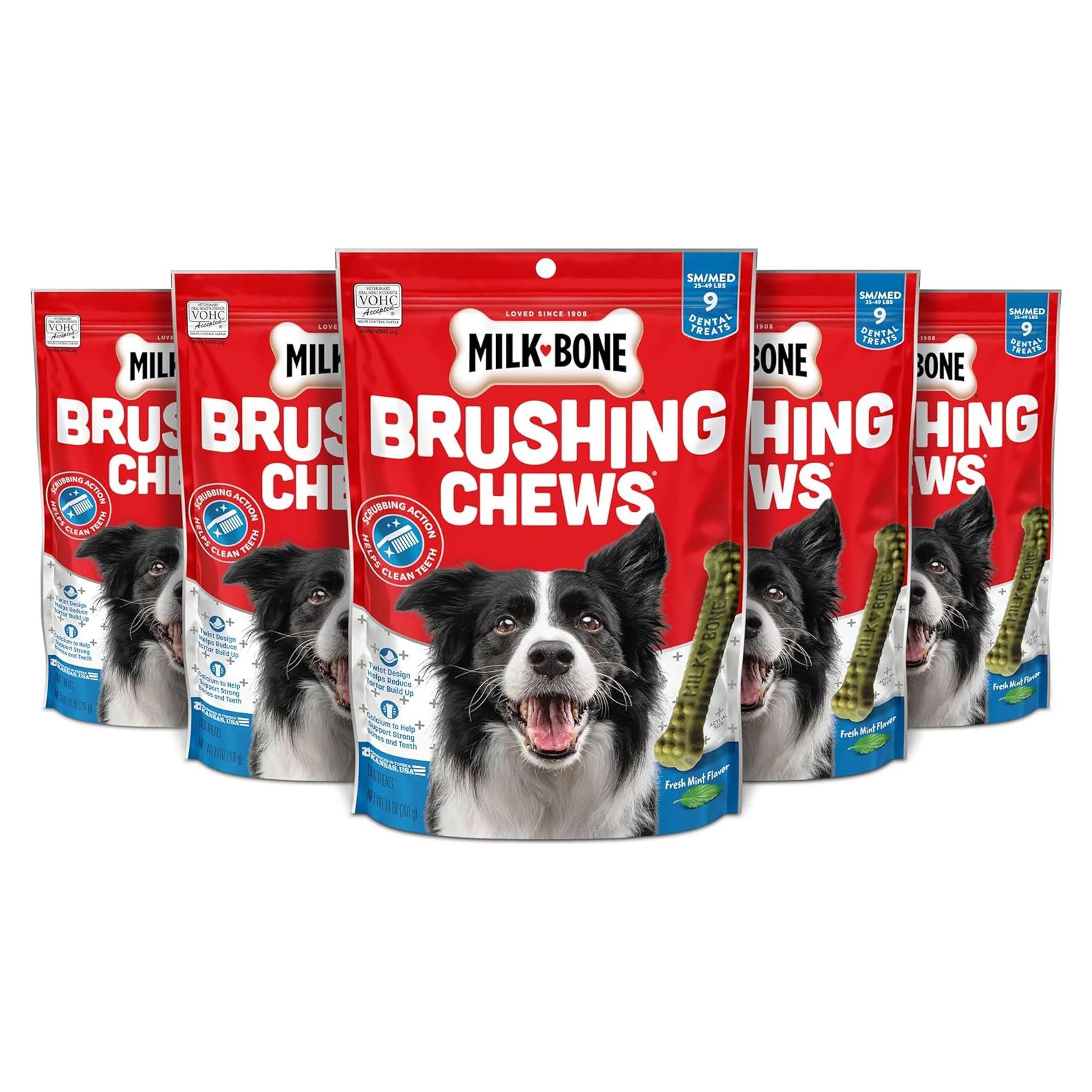 Golosinas Dentales para Perros Milk-Bone 5 Paquetes 201g