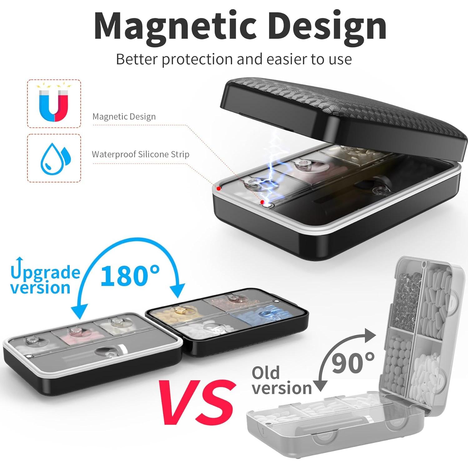 Organizador Semanal de Pastillas Restree - 8 Compartimentos
