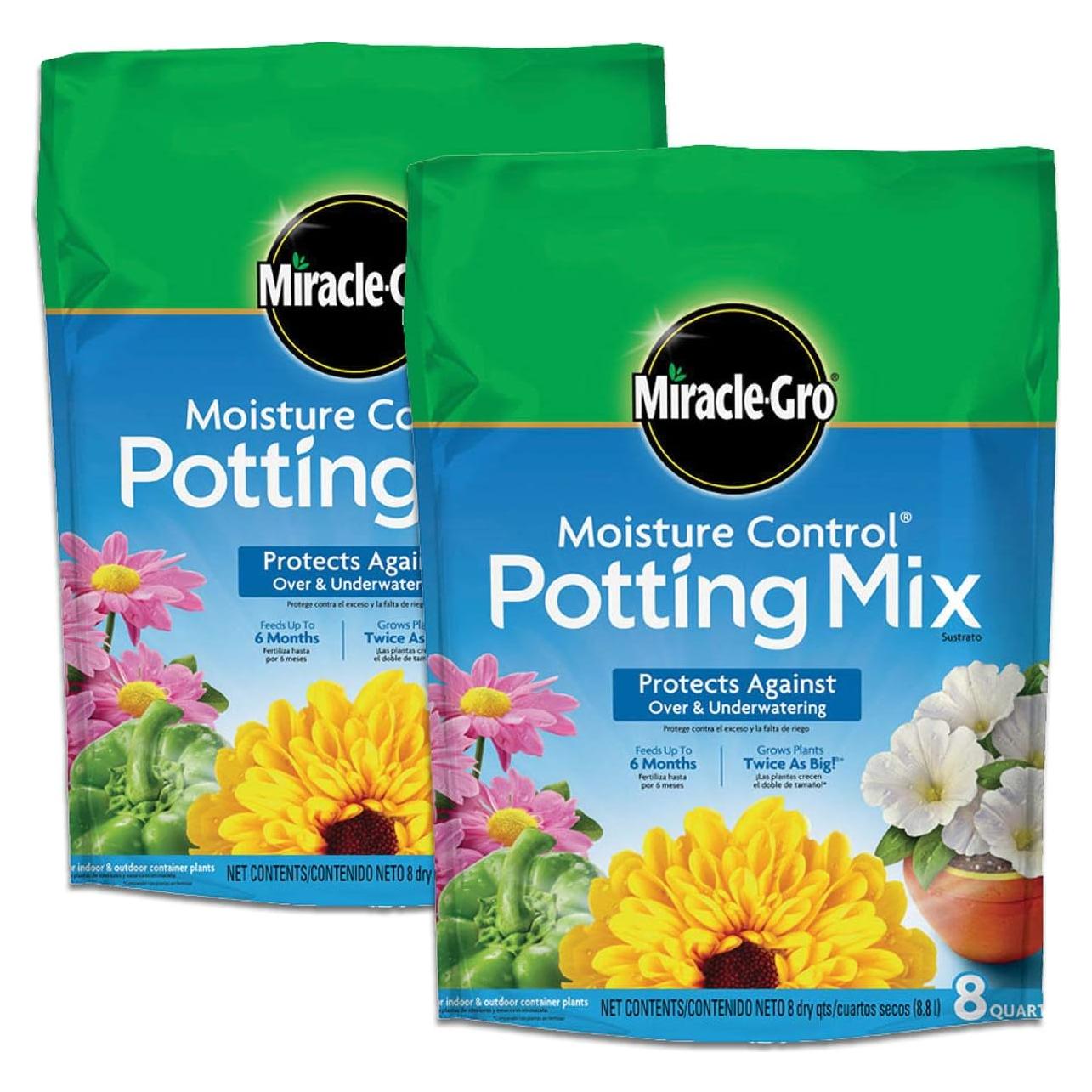 Mezcla para Macetas Miracle-Gro 2-Pack 7,57 L Control Humedad