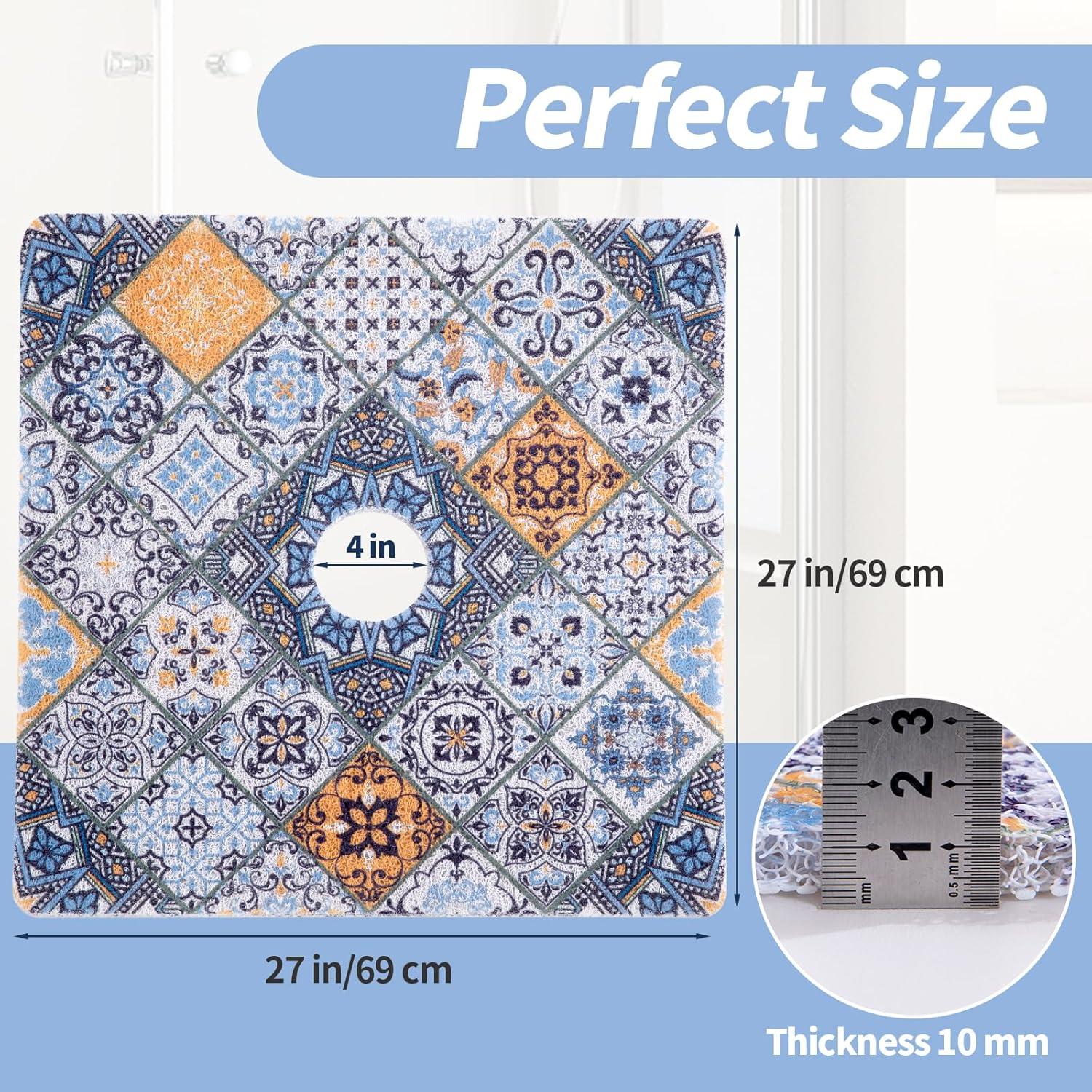 Alfombrilla de Ducha Antideslizante HOMBYS 68.58x68.58 cm PVC