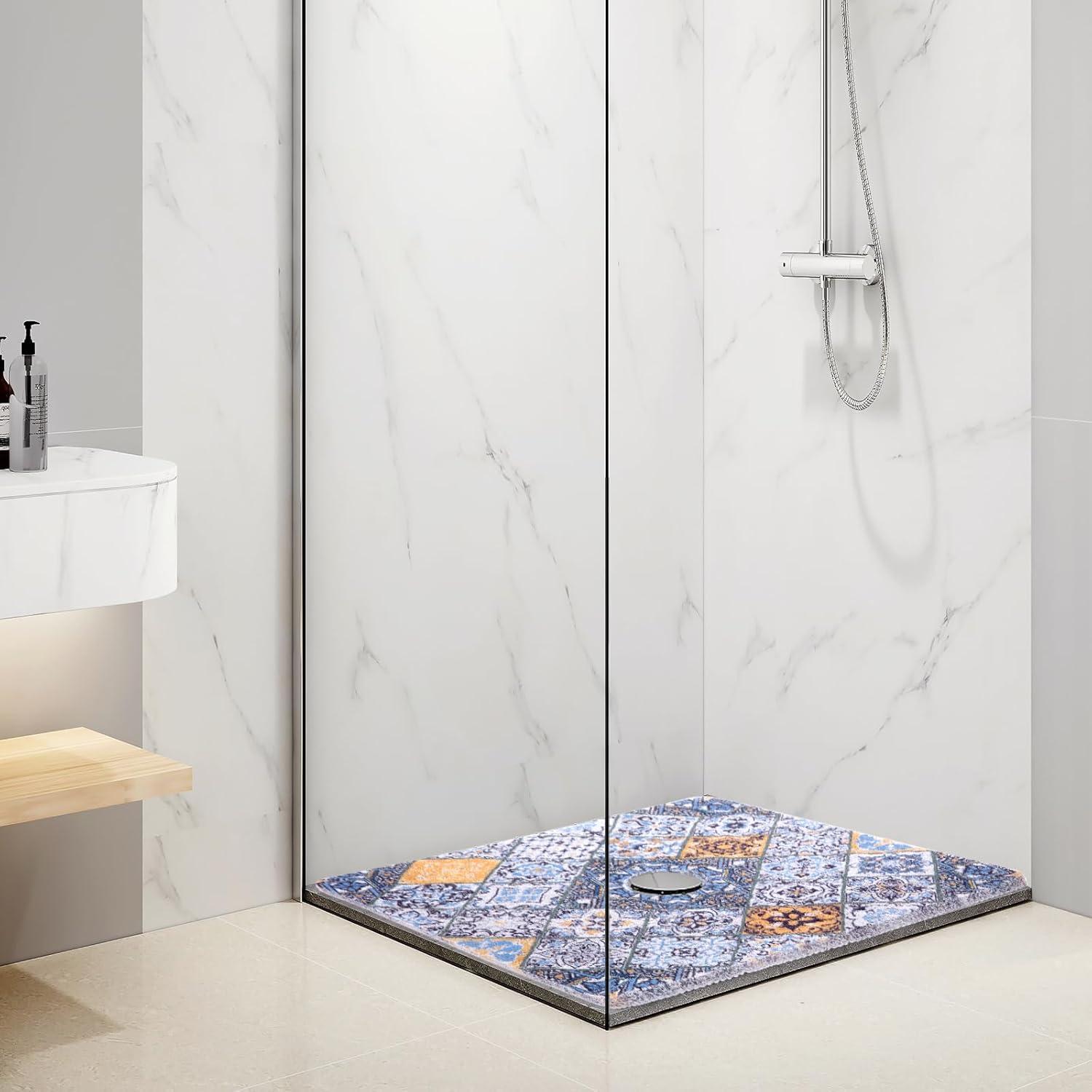 Alfombrilla de Ducha Antideslizante HOMBYS 68.58x68.58 cm PVC