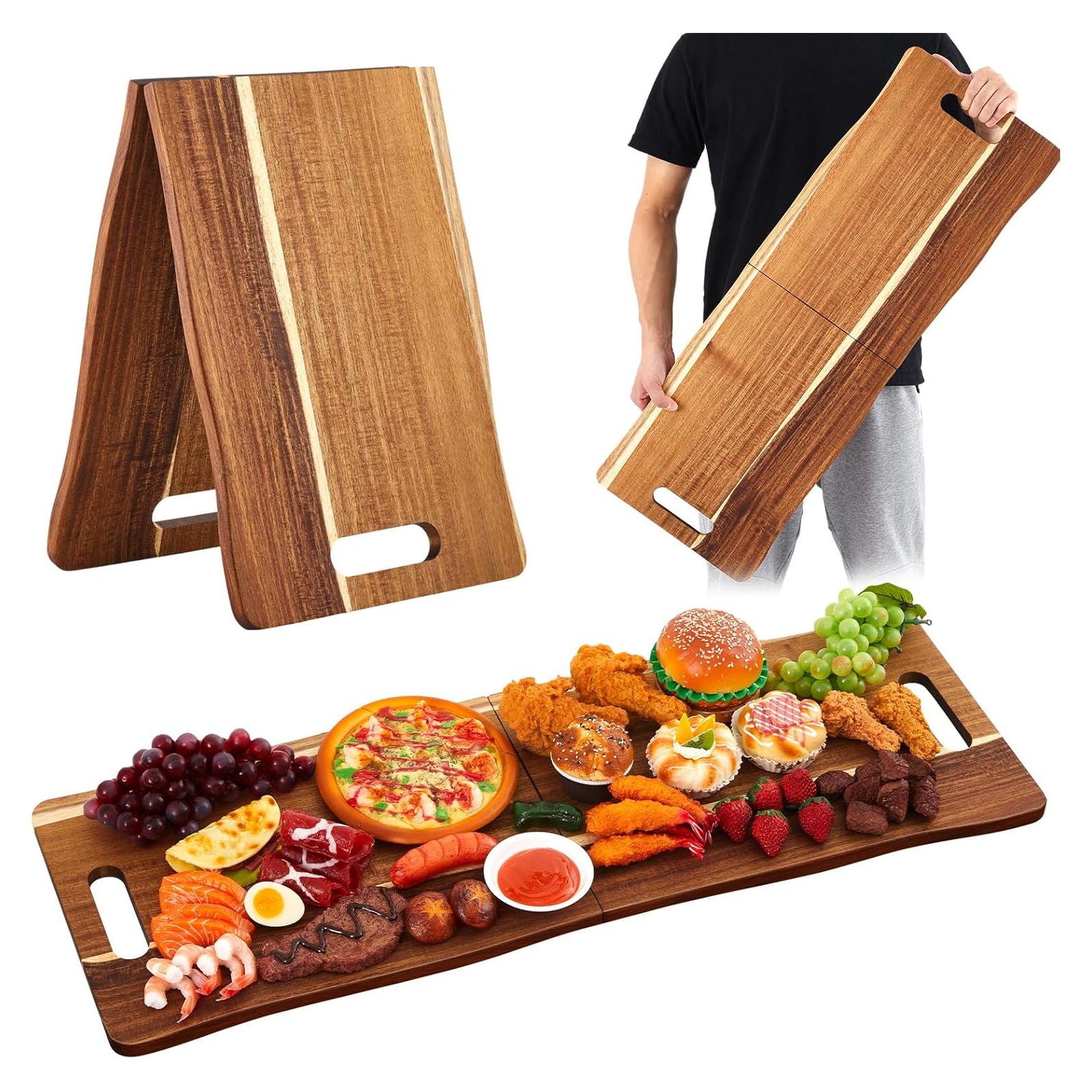 Tabla de Charcutería Plegable FoldTier de Acacia 83.82x30.48cm