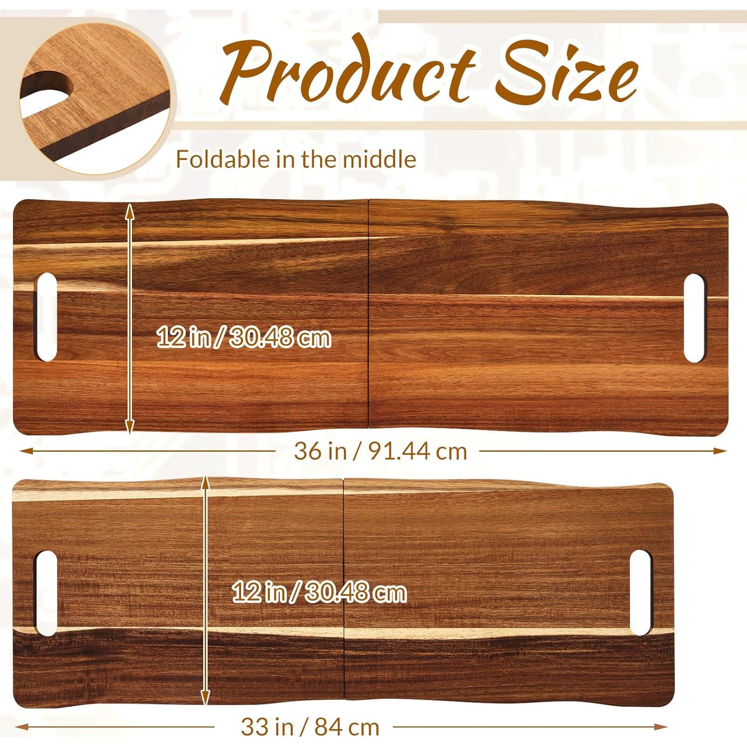 Tabla de Charcutería Plegable FoldTier de Acacia 83.82x30.48cm