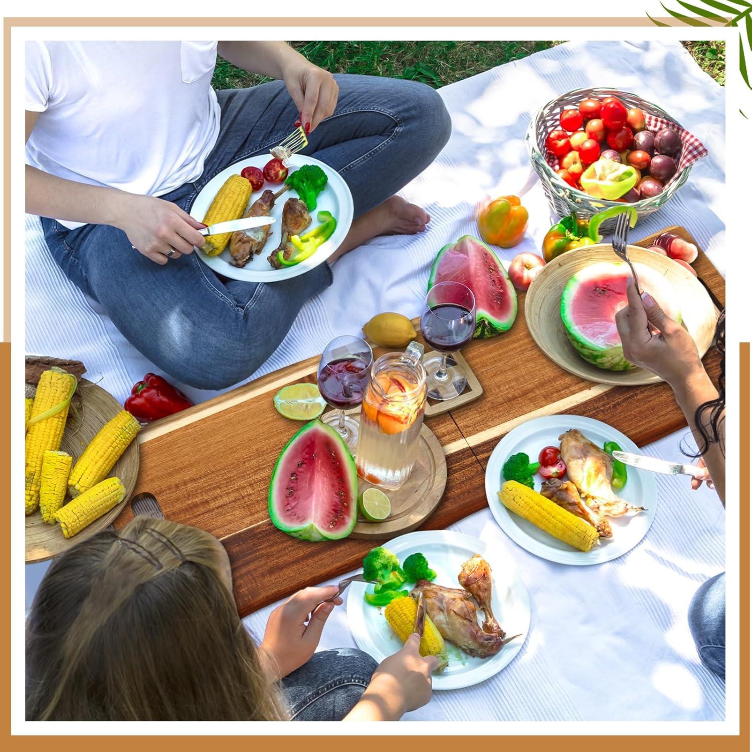 Tabla de Charcutería Plegable FoldTier de Acacia 83.82x30.48cm