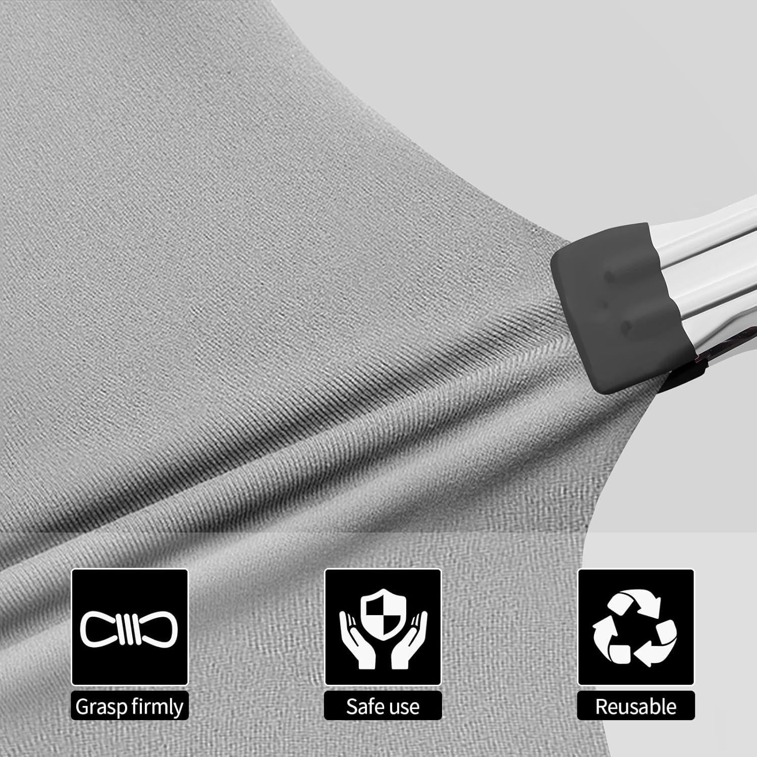 Pinzas de Ropa Negras Tinfol, Paquete de 28 Mini Clips 5.8 cm