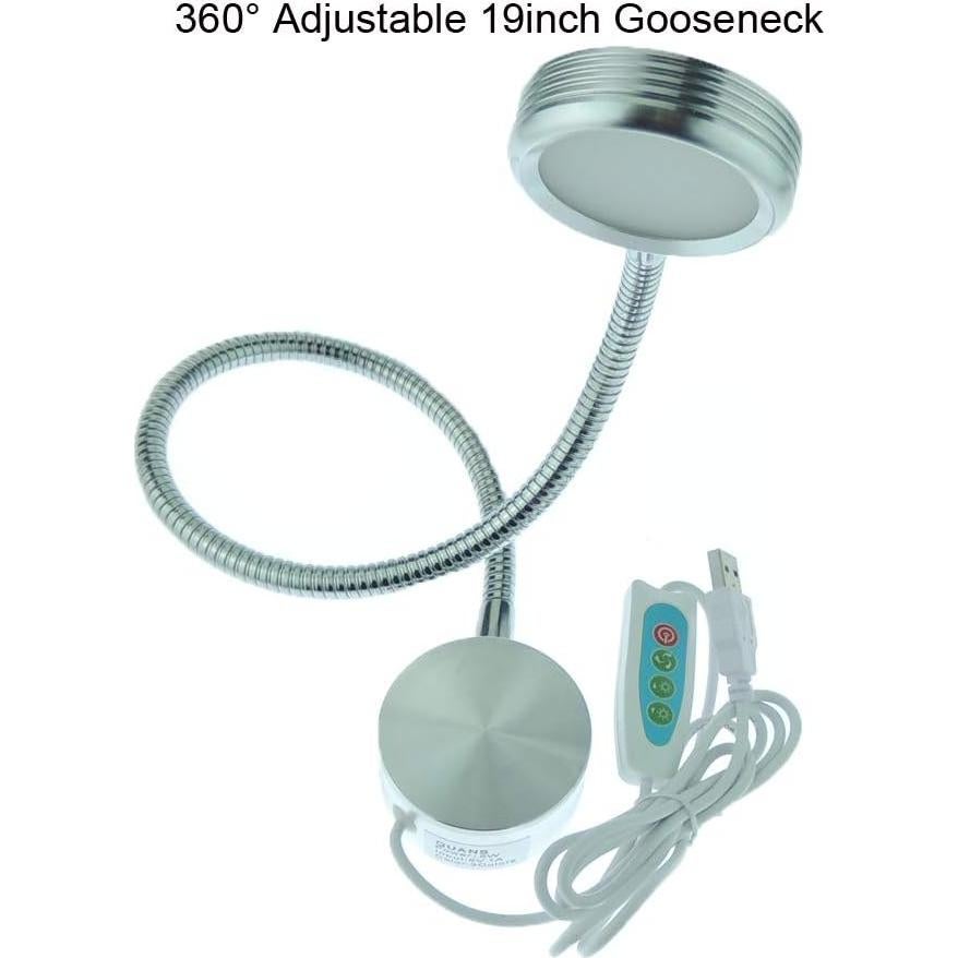 Luz LED de Lectura Montada en Pared QUANS USB 3 Colores 10 Niveles