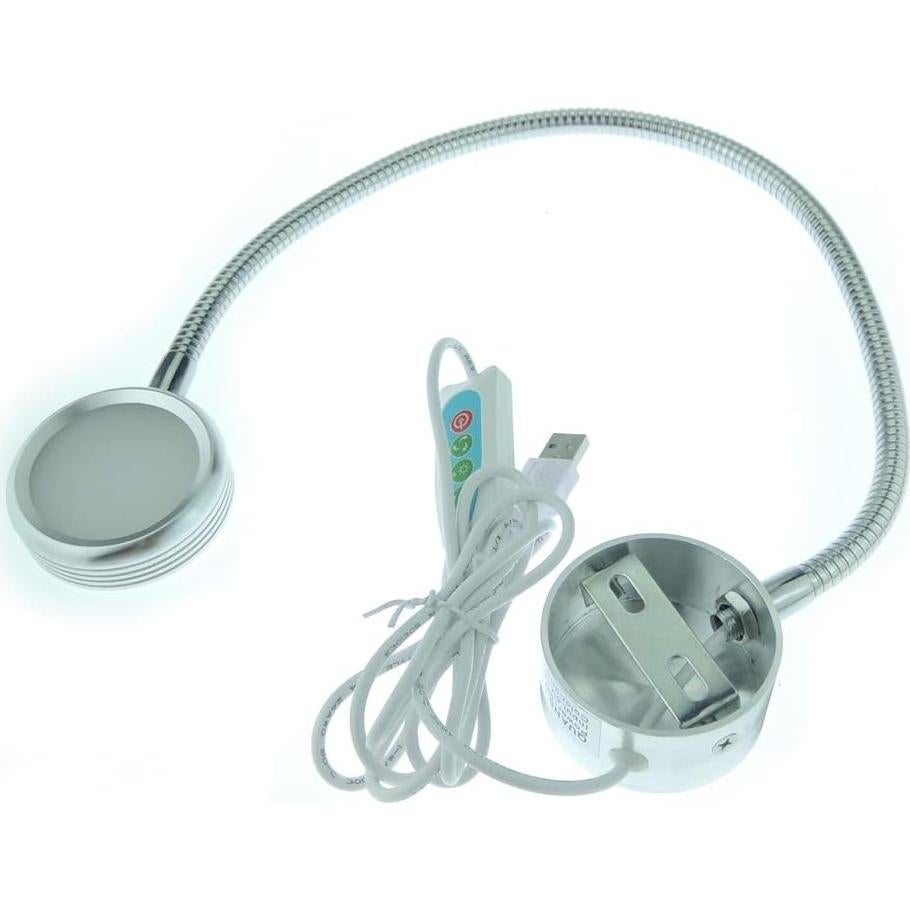 Luz LED de Lectura Montada en Pared QUANS USB 3 Colores 10 Niveles
