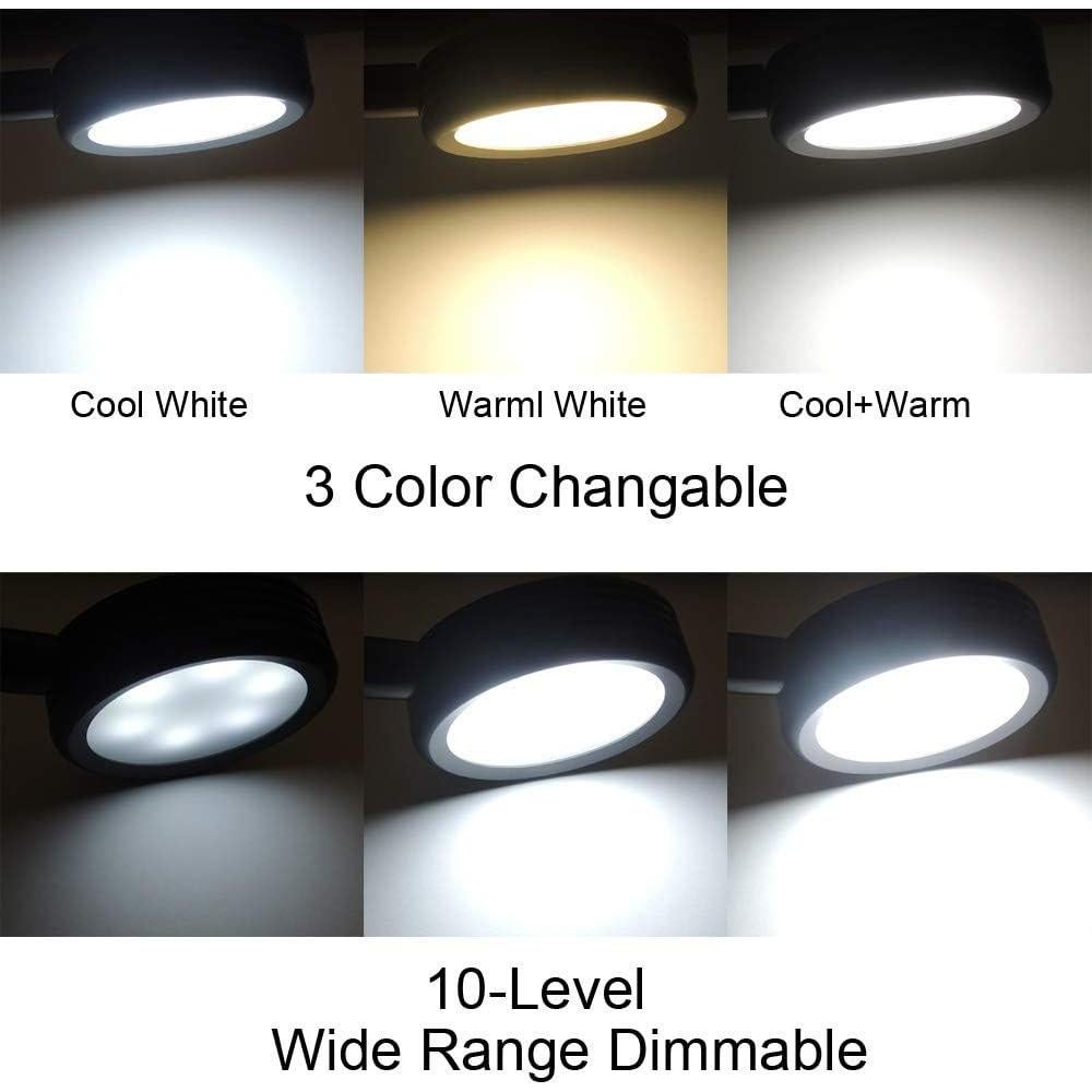 Luz LED de Lectura Montada en Pared QUANS USB 3 Colores 10 Niveles