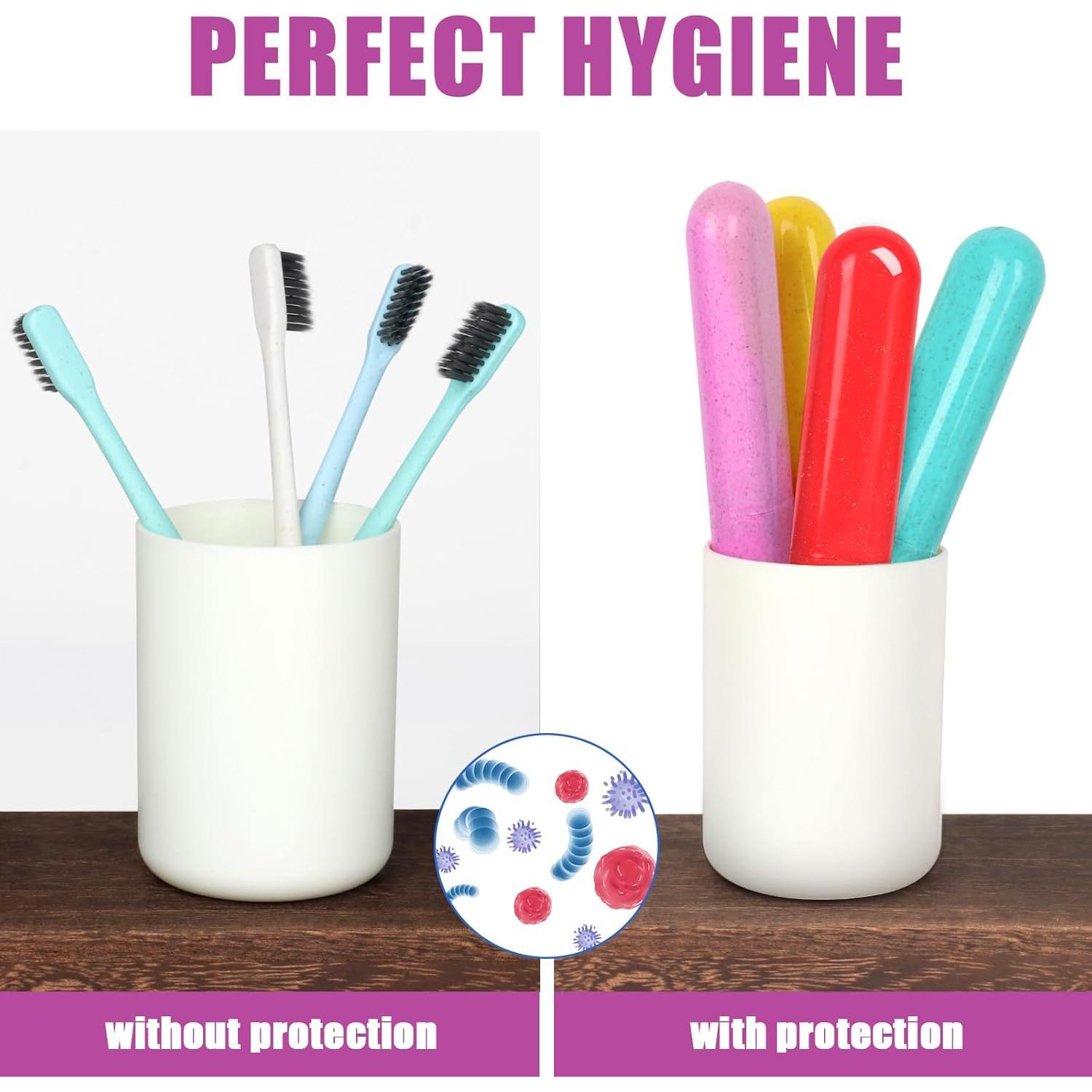 Estuche de Cepillo de Dientes Ecológico Eaezerav - 6 Paquetes