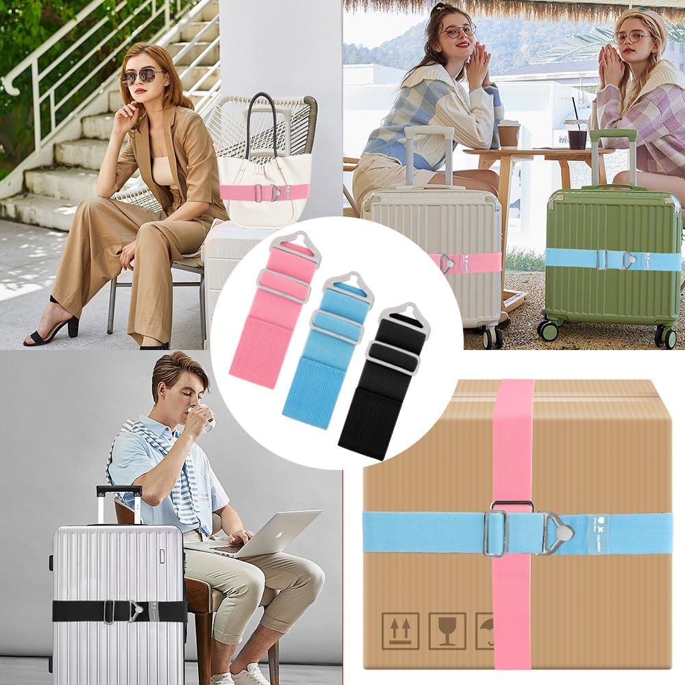 Correa de Equipaje Ajustable Liwidon 2-en-1 71-96 cm