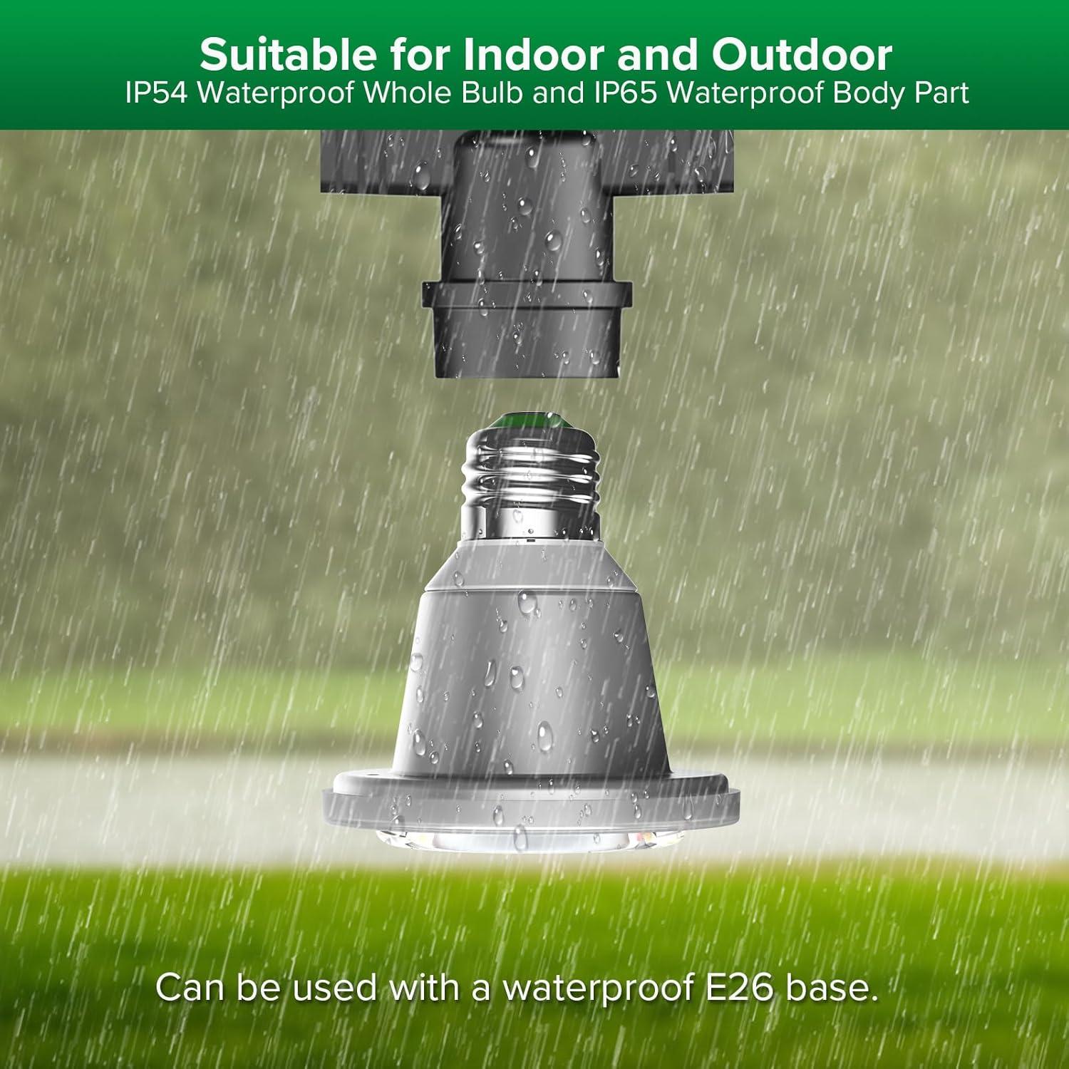 SANSI Bombilla LED de Crecimiento 12W E26 IP54 Espectro Completo