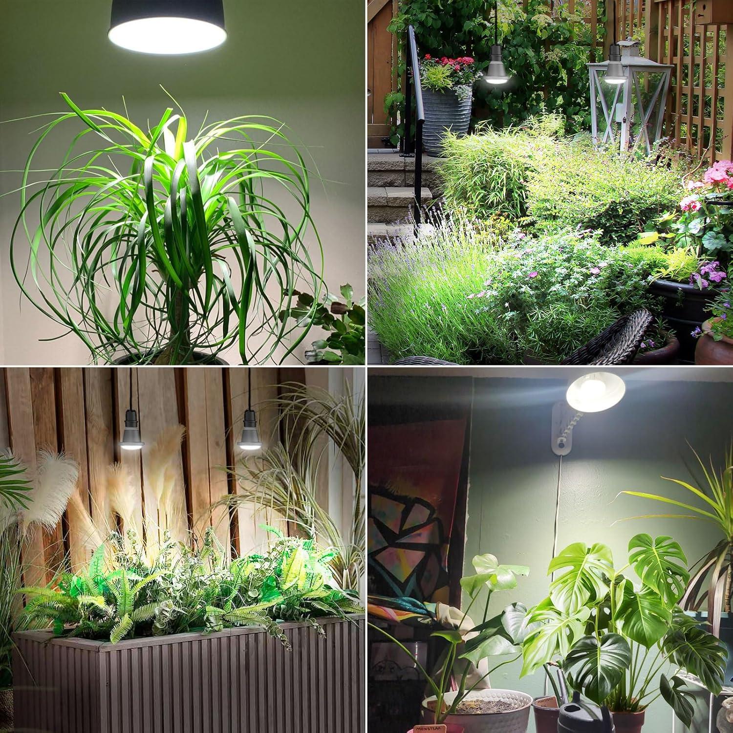 SANSI Bombilla LED de Crecimiento 12W E26 IP54 Espectro Completo