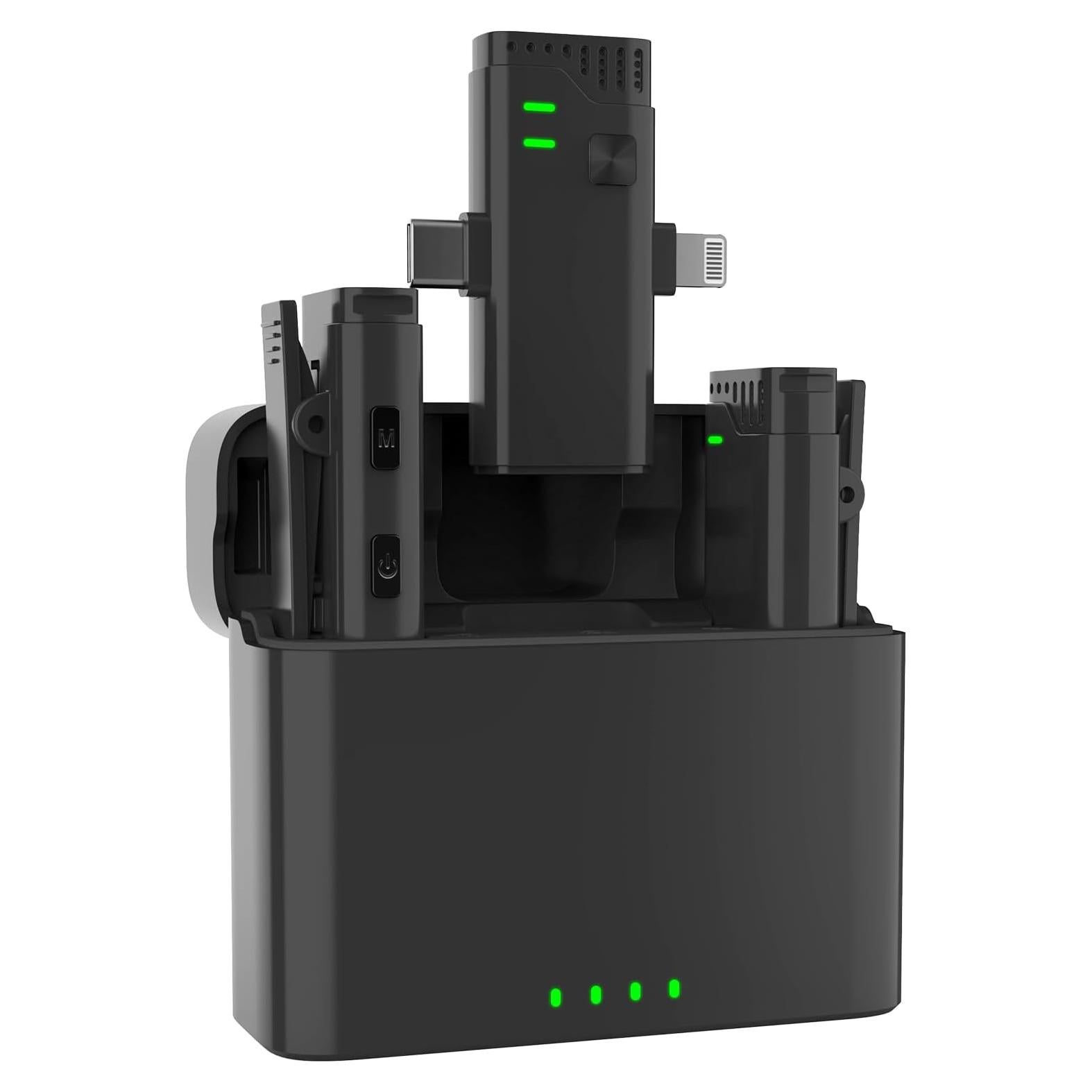 Micrófono Lavalier Inalámbrico Pebuwet WM870 40H Batería