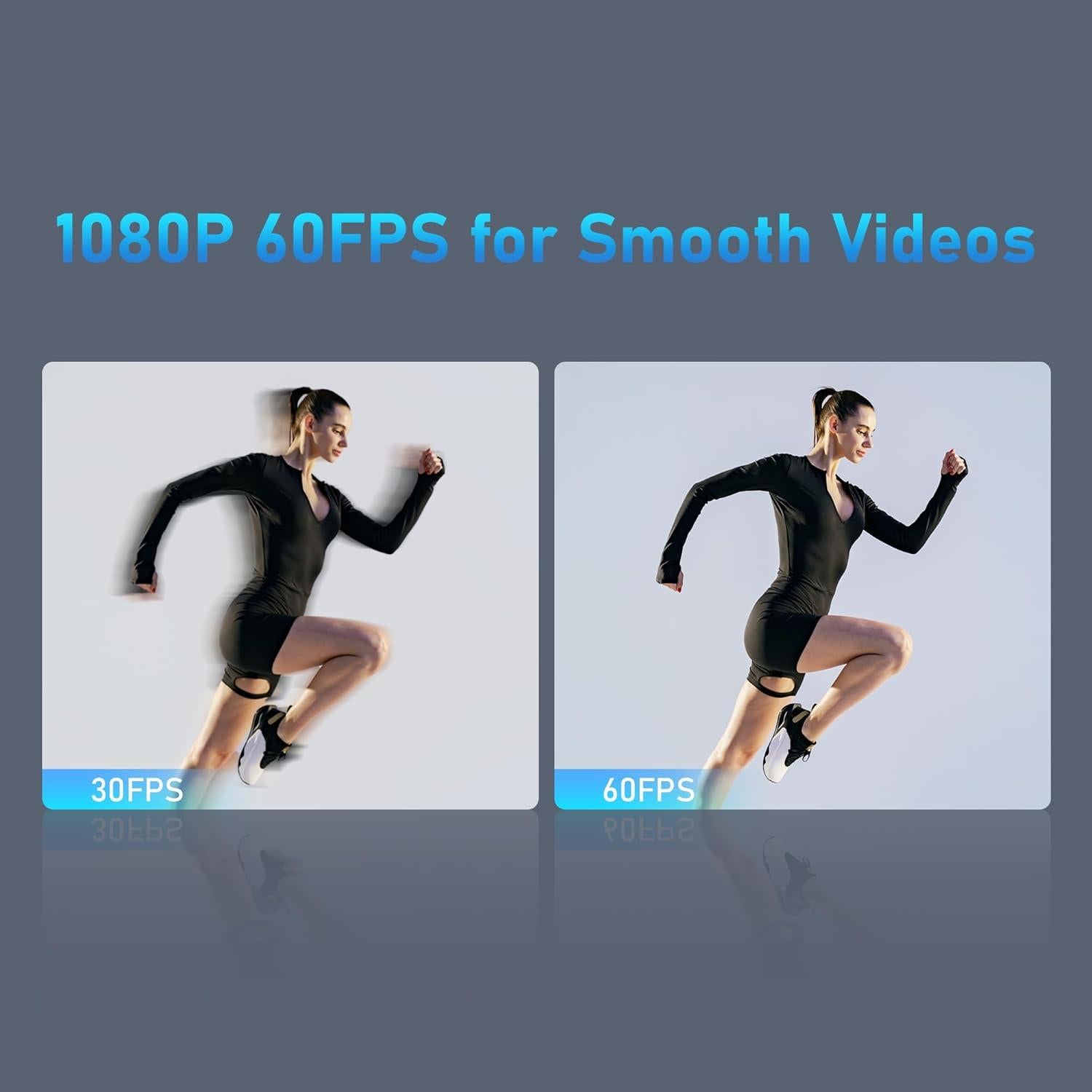 Cámara Web VIZOLINK W2G 1080P 60FPS con Micrófonos y Trípode