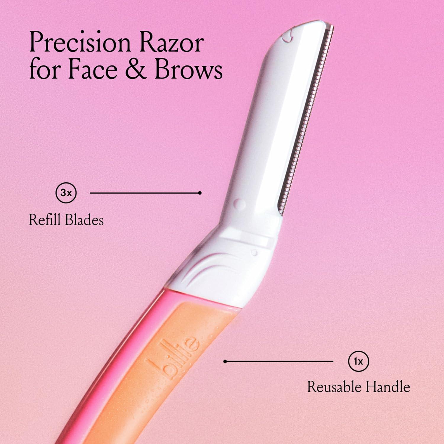 Kit de Dermaplaning Billie - Mango Reutilizable + 3 Cuchillas