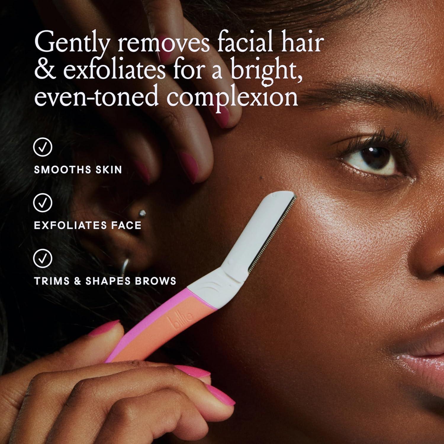 Kit de Dermaplaning Billie - Mango Reutilizable + 3 Cuchillas