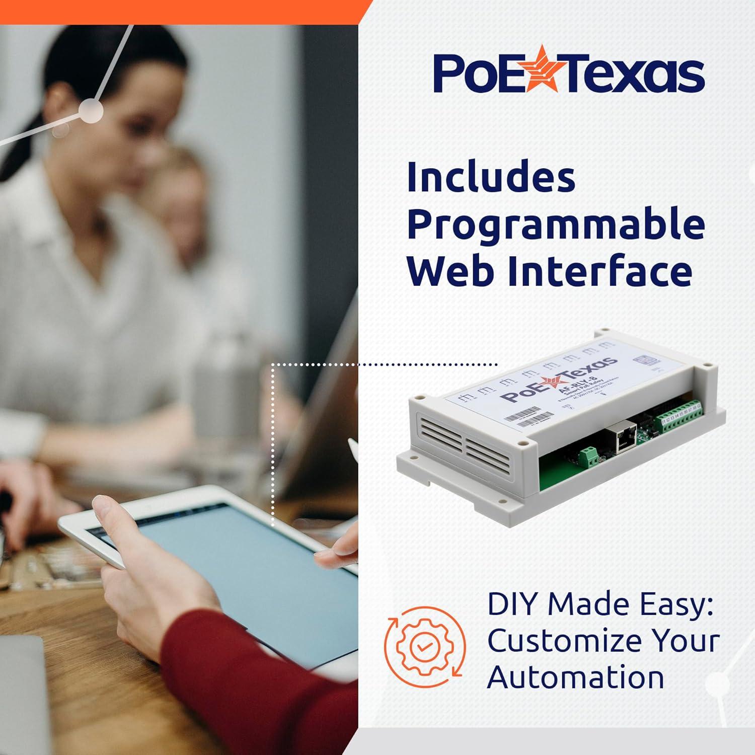 Controlador de Relé PoE 8 Canales Poe Texas - Fácil Programación