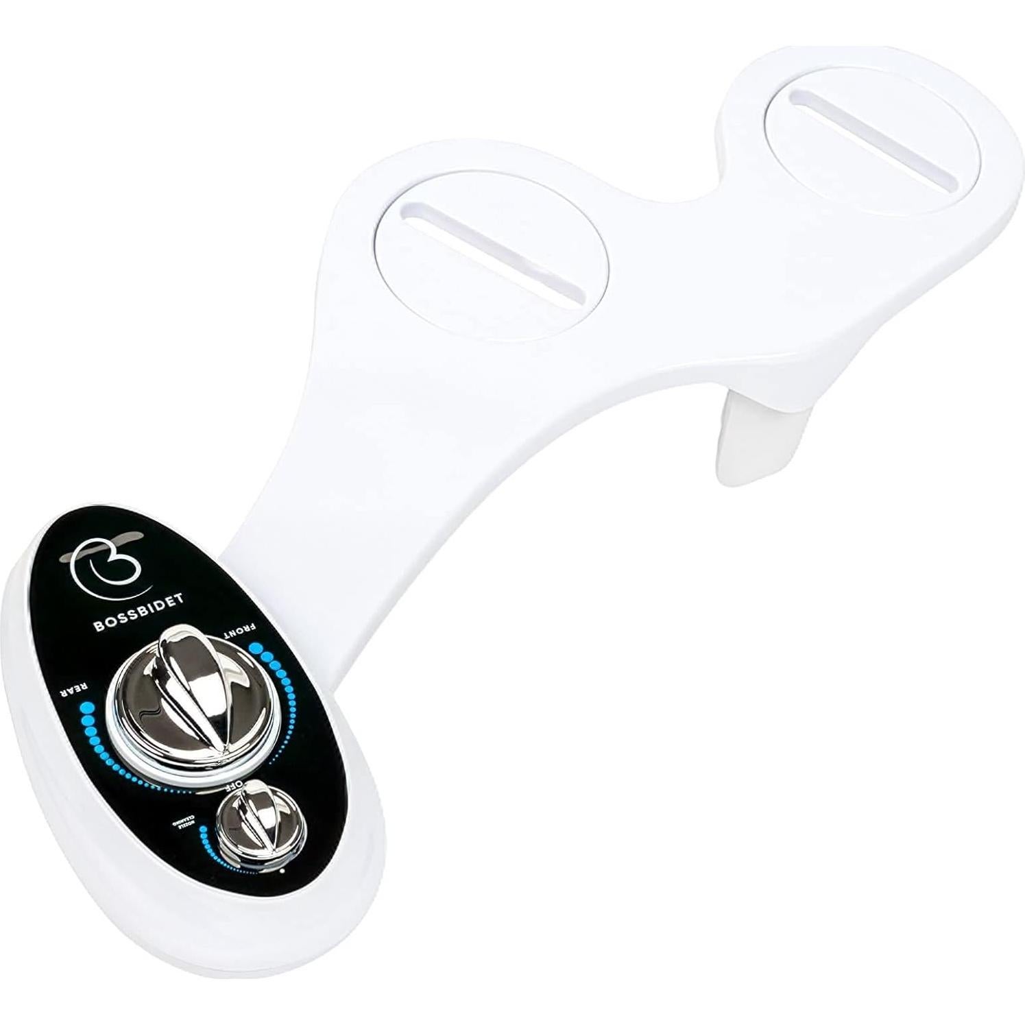 Bidet Boss Bidet Luxury - Doble Boquilla, Ajustable, Negro