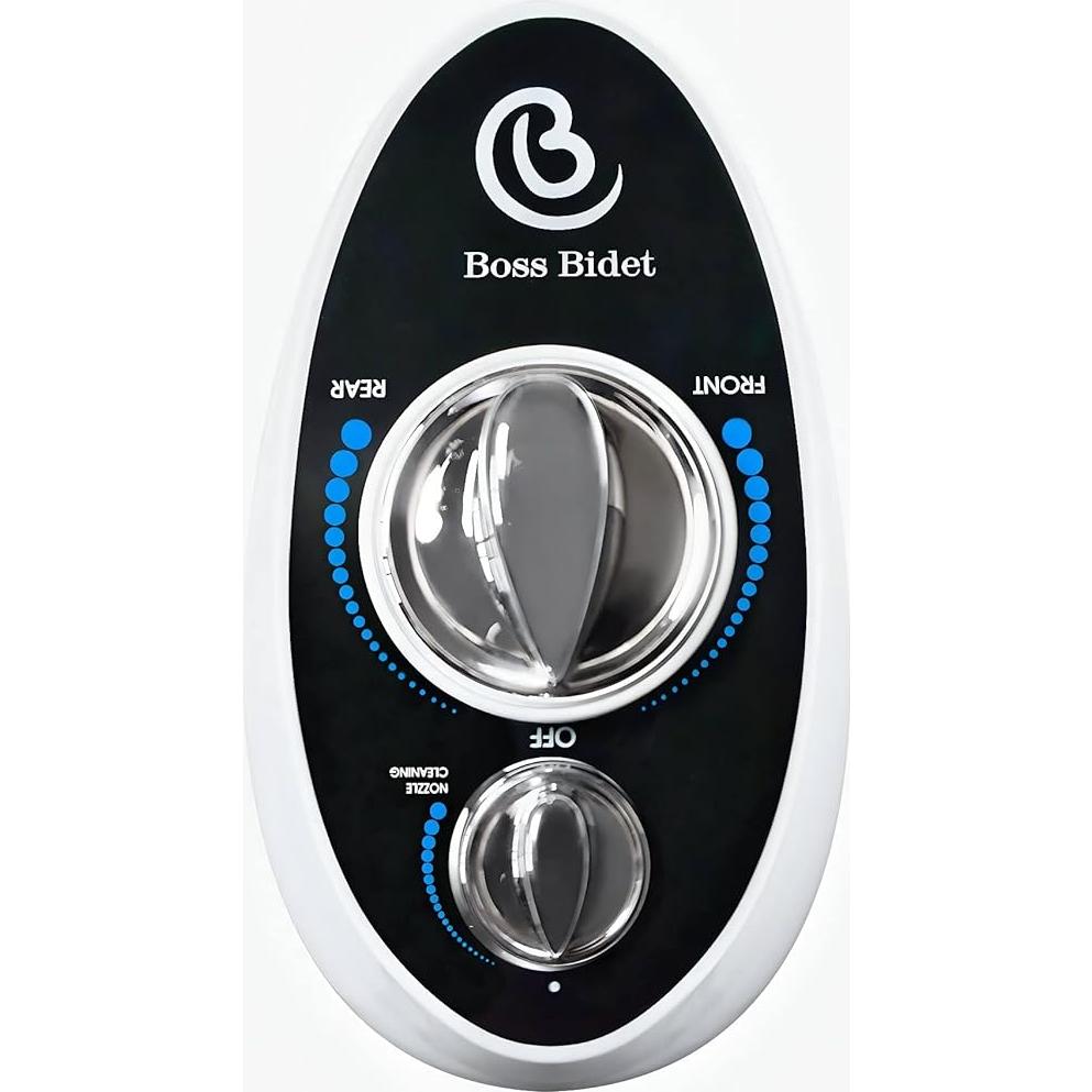 Bidet Boss Bidet Luxury - Doble Boquilla, Ajustable, Negro