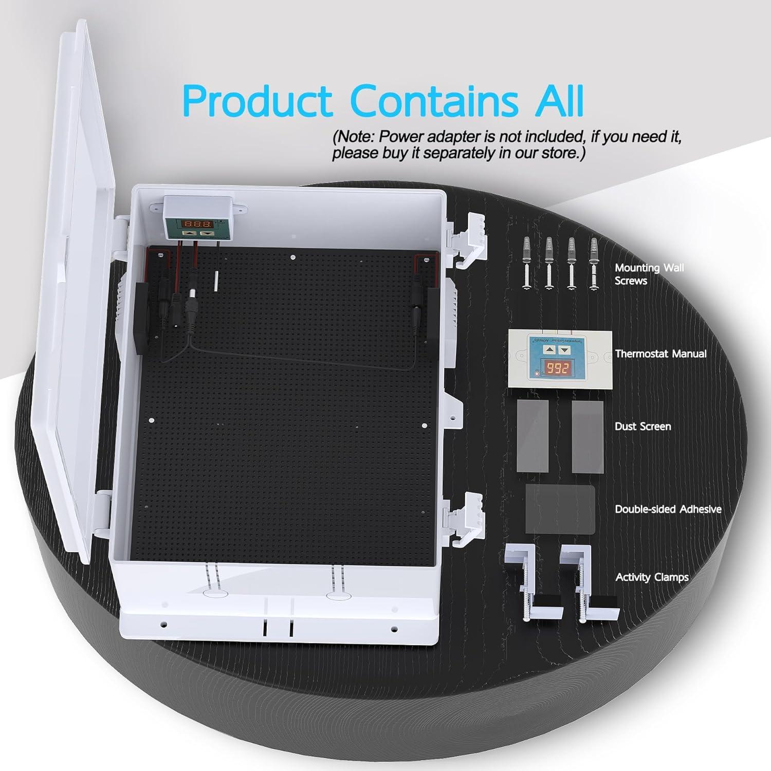 Caja Eléctrica Exterior Akwscyby IP65 con Ventilador y Termostato