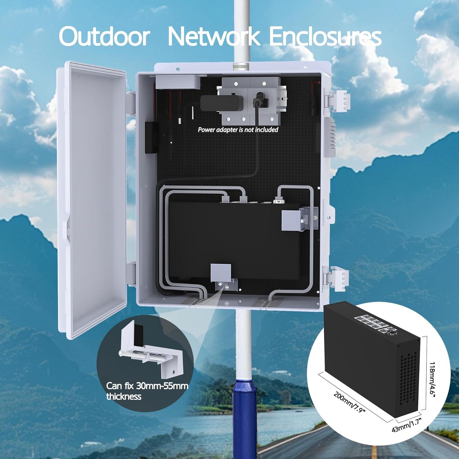 Caja Eléctrica Exterior Akwscyby IP65 con Ventilador y Termostato