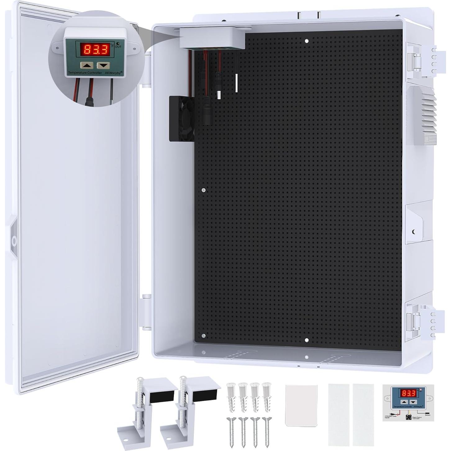Caja Eléctrica Exterior Akwscyby IP65 con Ventilador y Termostato
