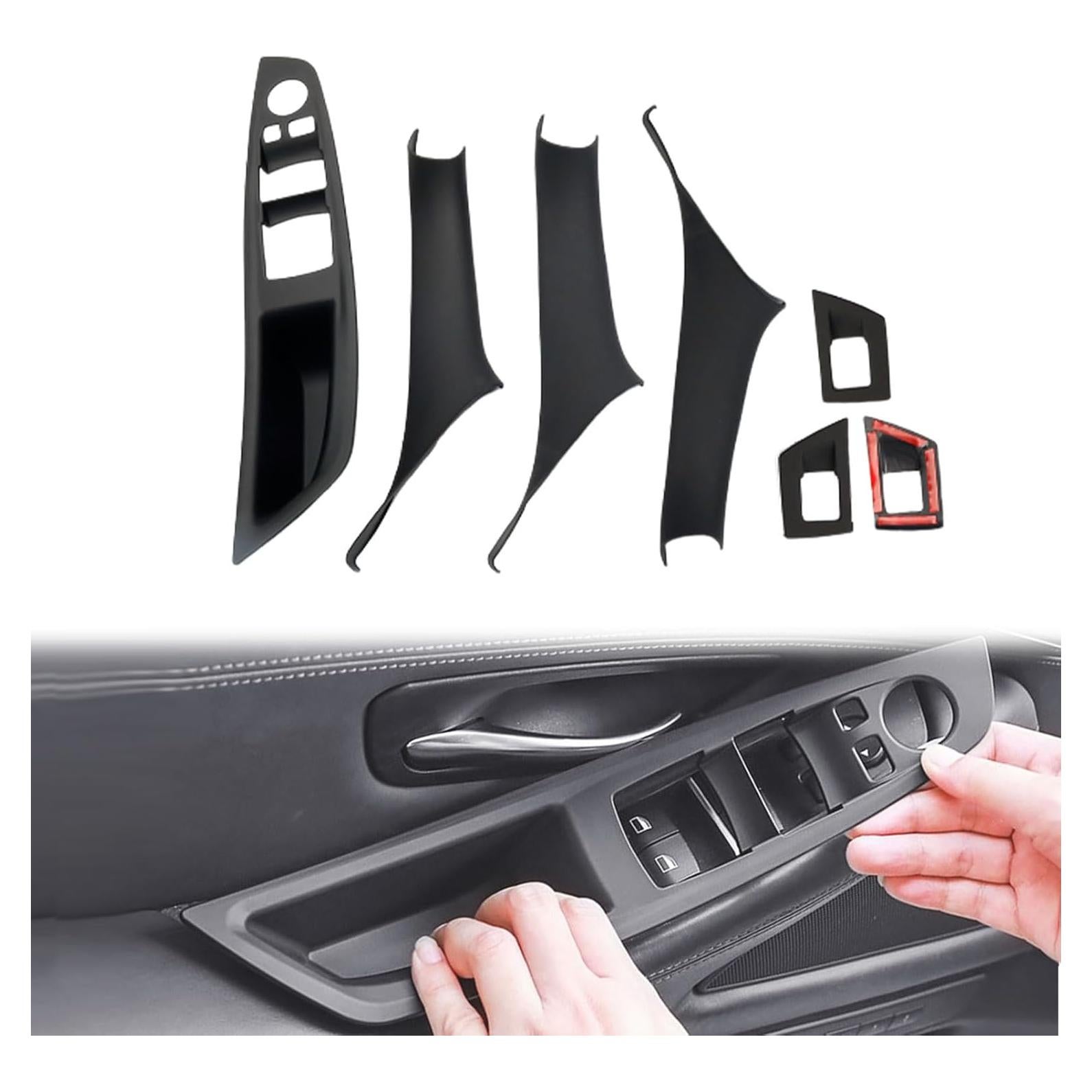 Cubierta Adhesiva Tiradores Puerta BMW Serie 5 F10 F11 7 Piezas