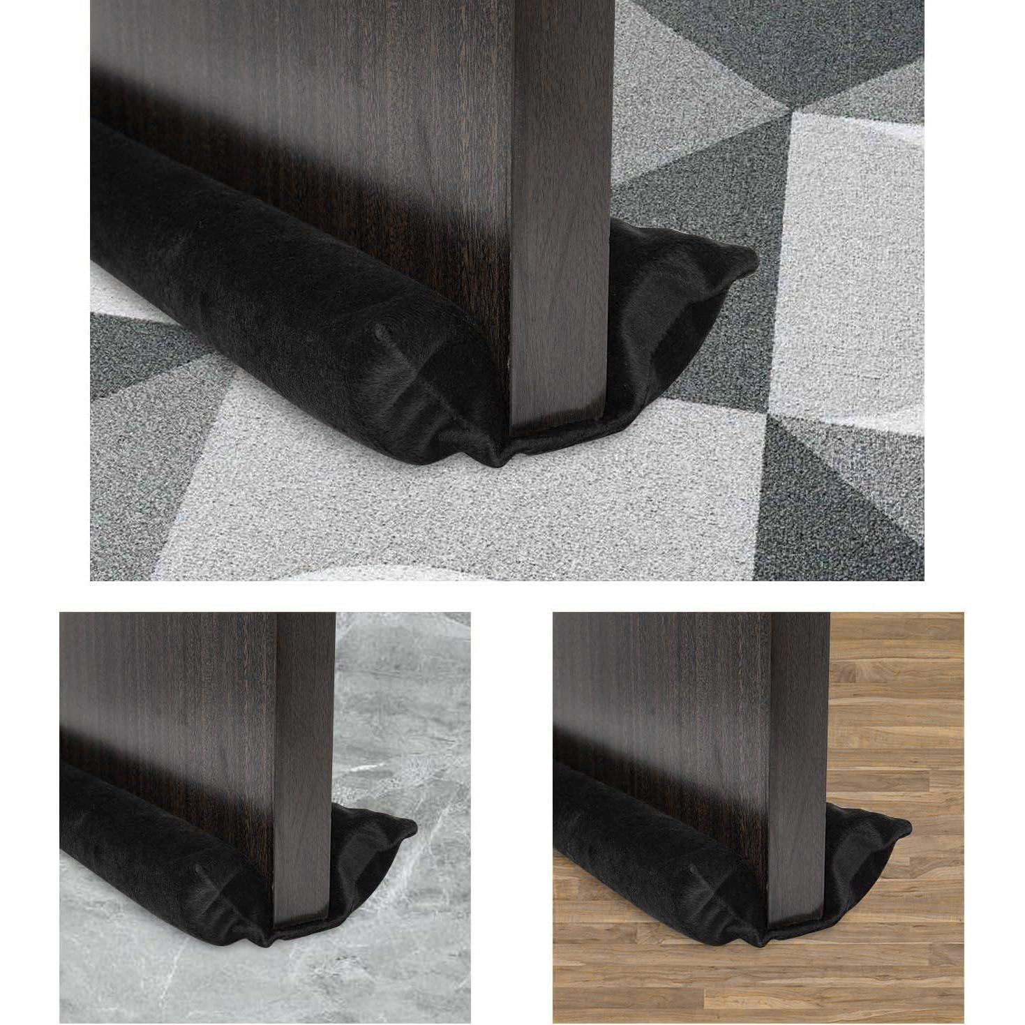 Tapón para Corrientes de Aire DARALIS 91 cm Ajustable Negro