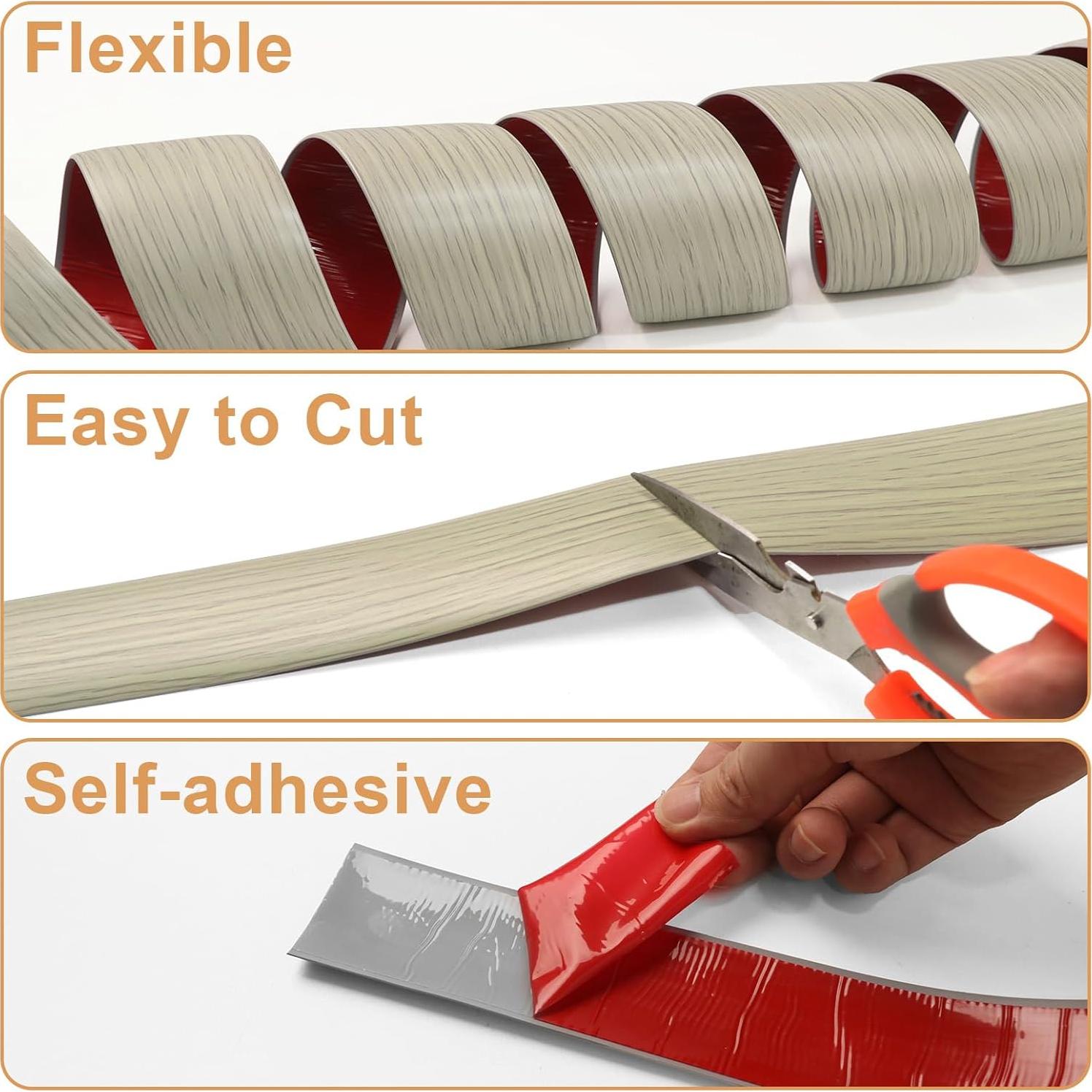 Tira de Transición de Piso Greymond 1.22m x 4cm Beige Gris