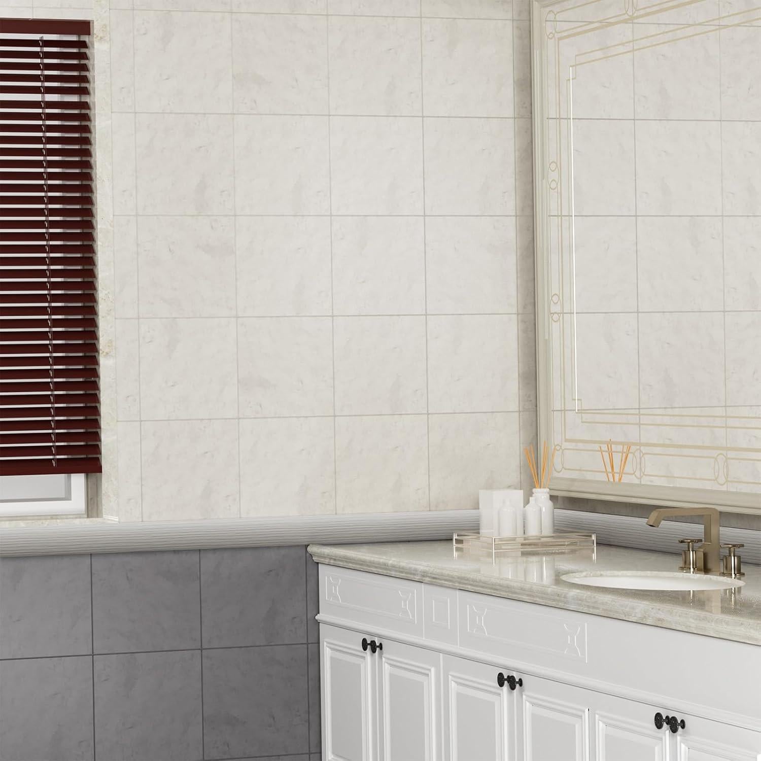 Tira de Transición de Piso Greymond 1.22m x 4cm Beige Gris